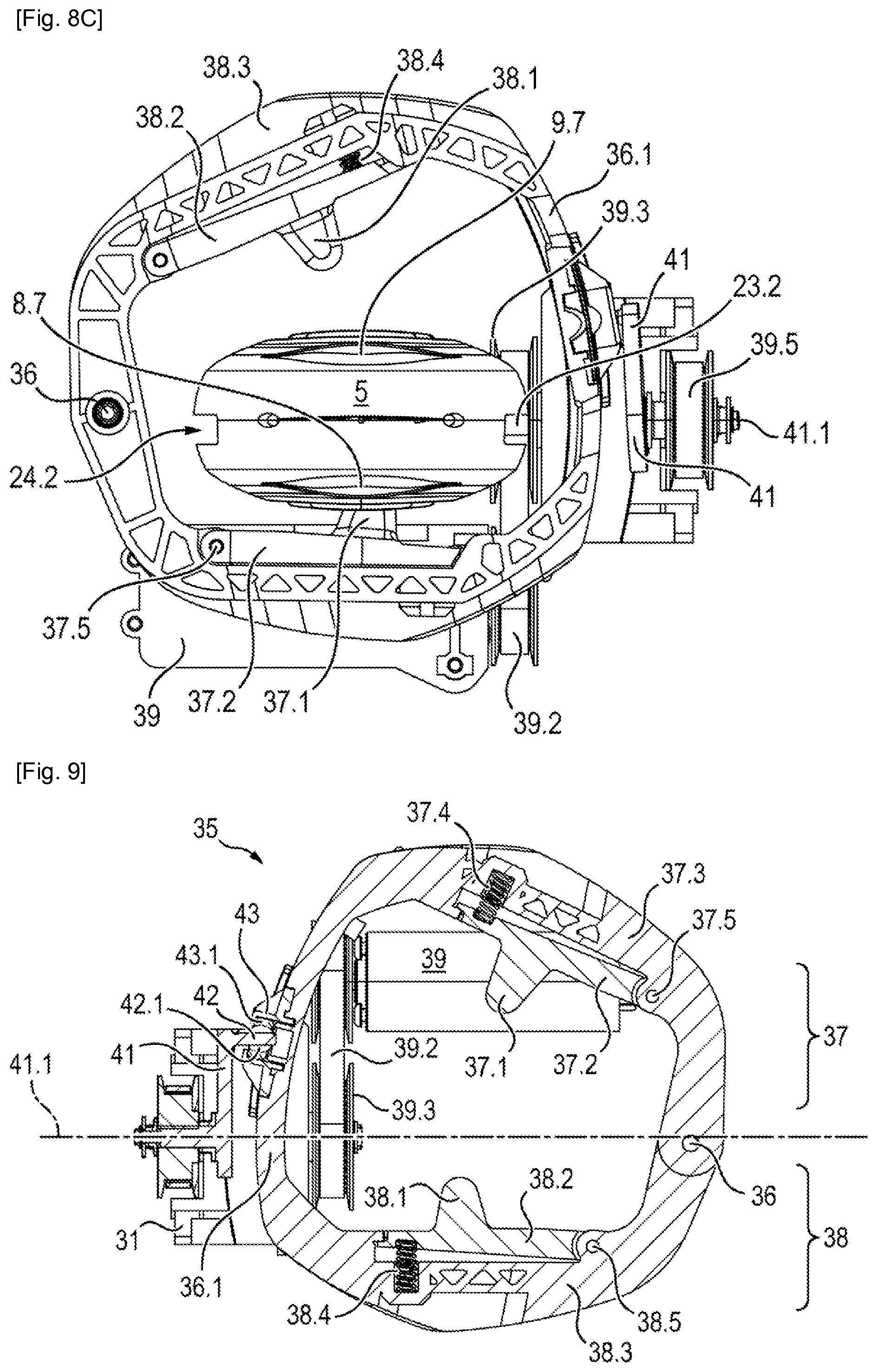 Patent US12325008 Figure 13 – Manufacturing apparatus, mixing machine and/or receiving device for the manufacture of a composition from a mixture of formulations