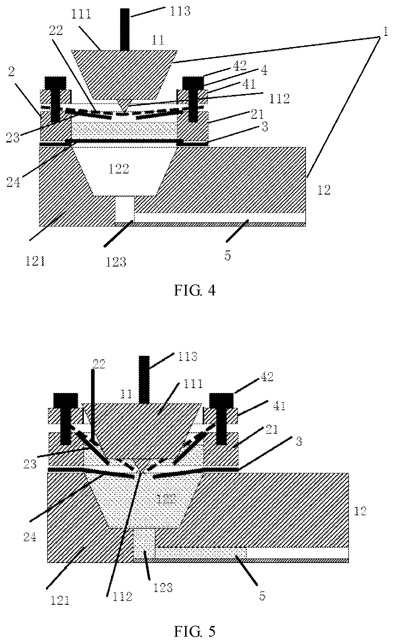 Patent US12325024 Figure 3 – Device for reagent storage and release, and microfluidic device