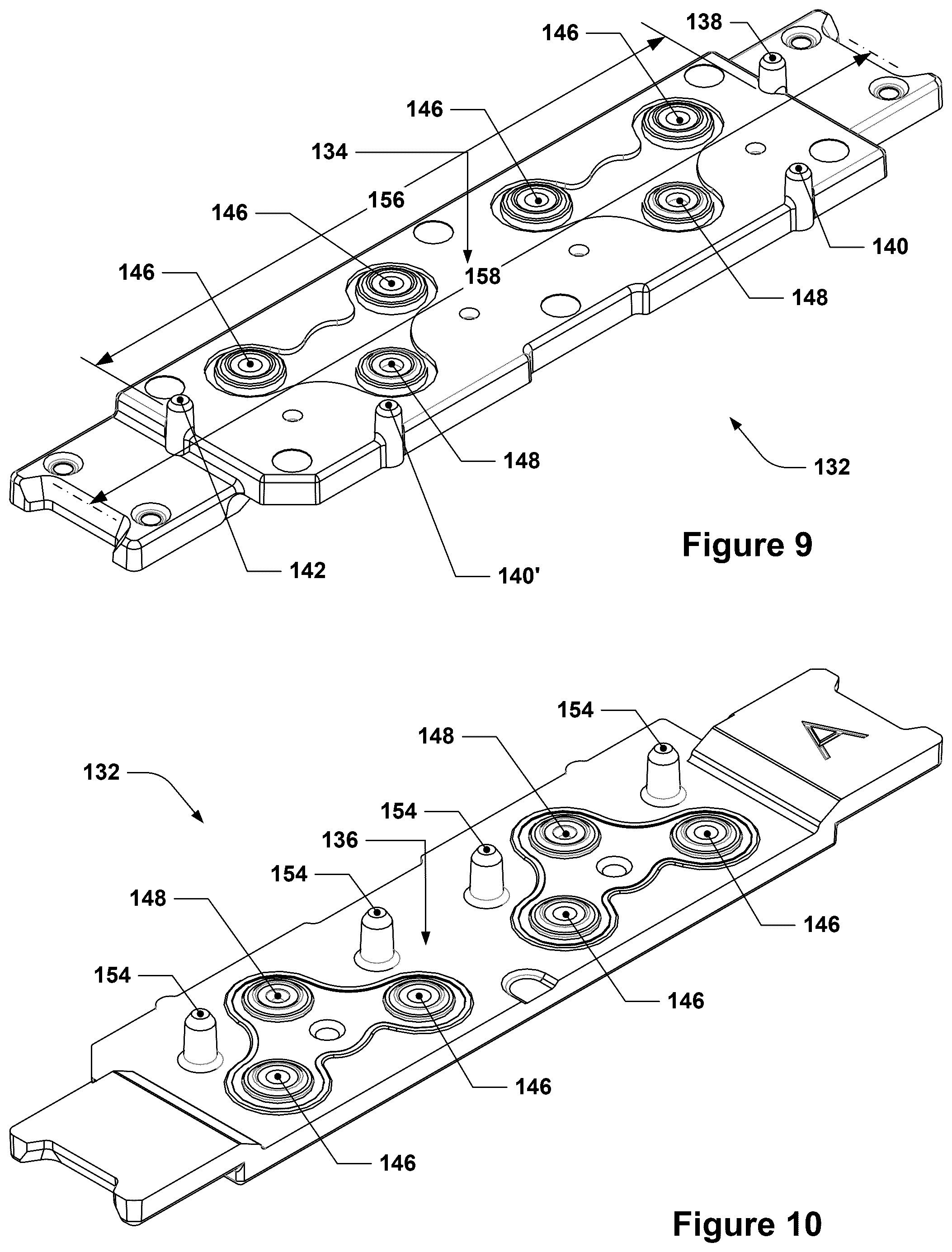 Patent US12325028 Figure 5 – Flowcell cartridge with floating bracket
