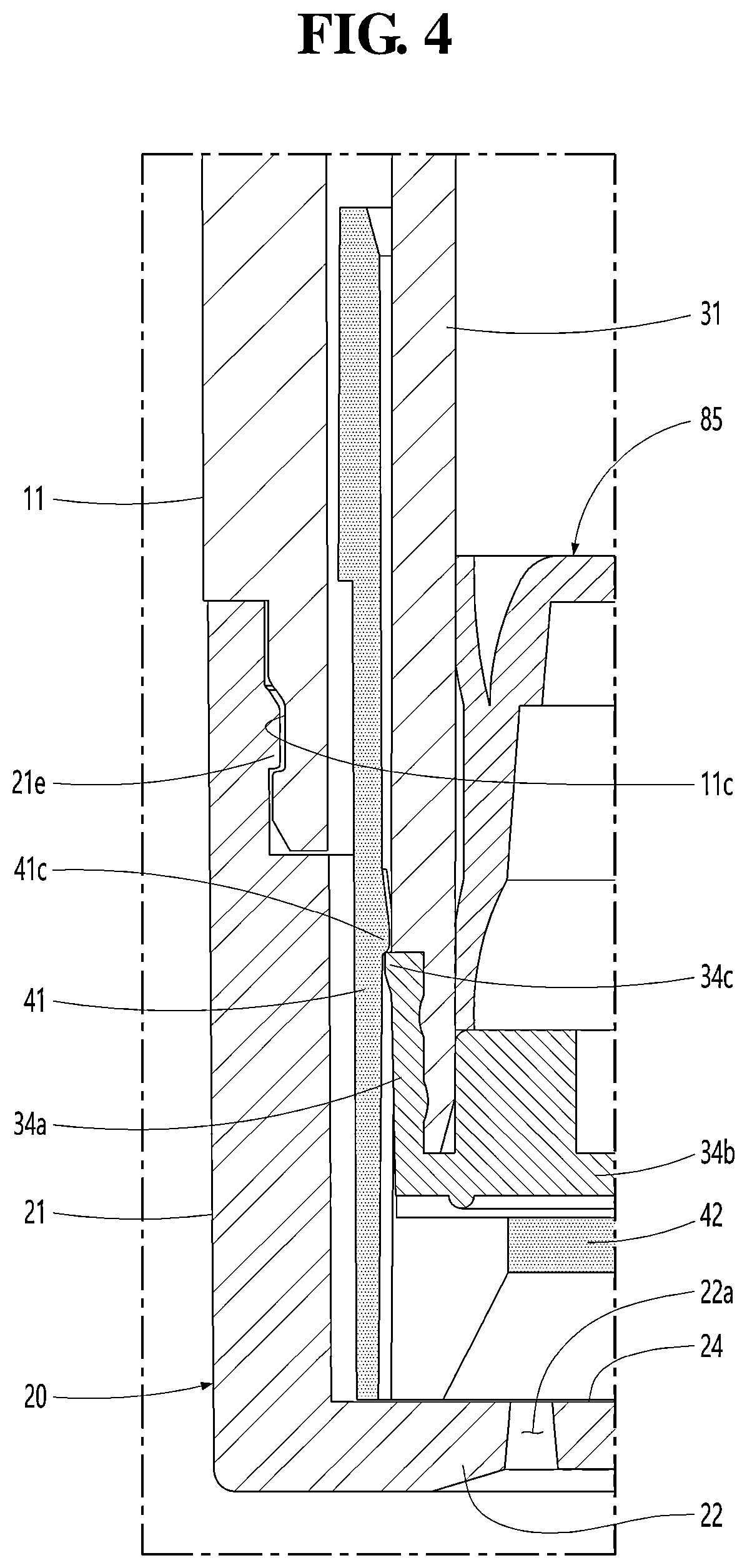 Patent US12325034 Figure 4 – Cosmetic container