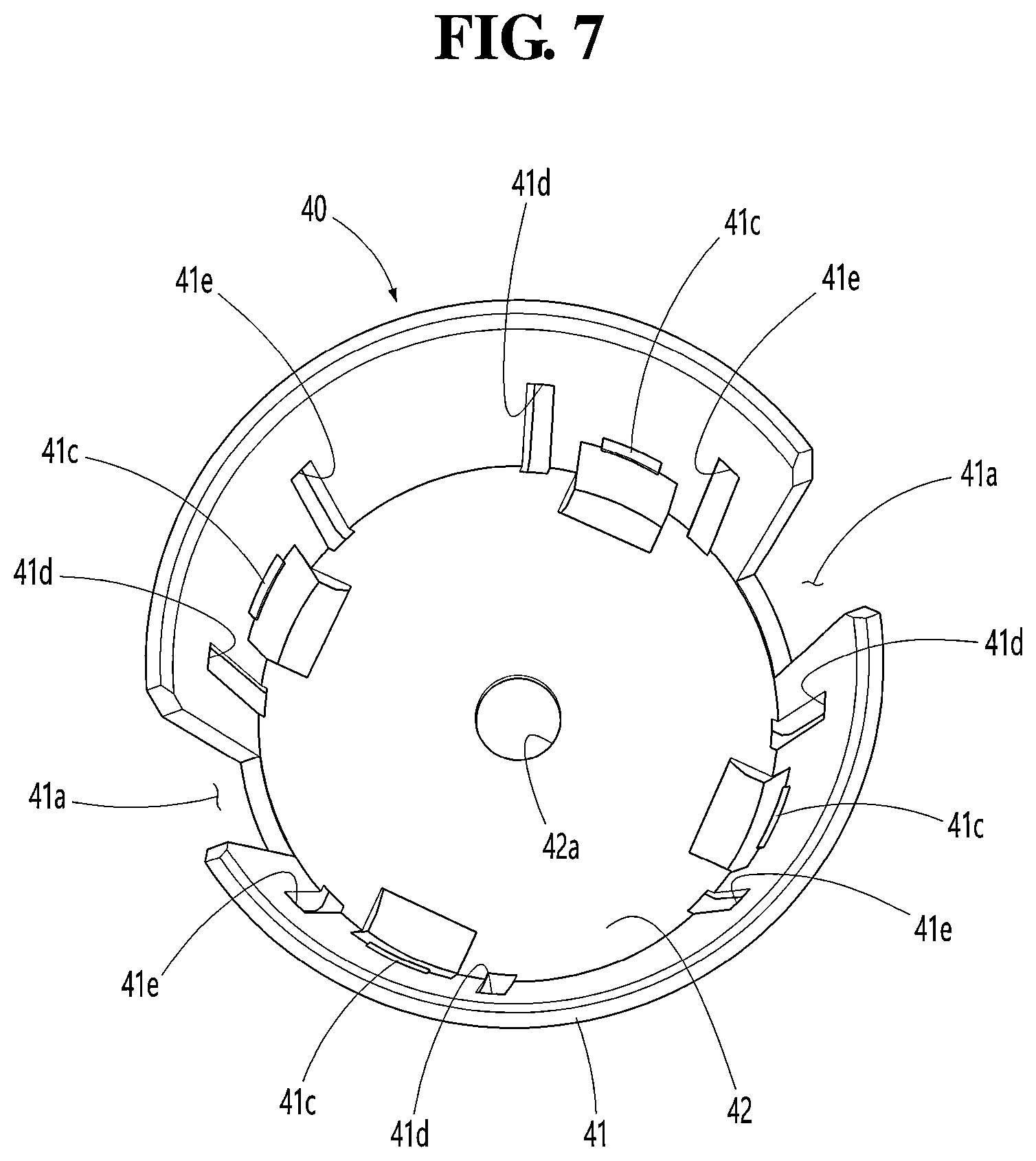 Patent US12325034 Figure 7 – Cosmetic container