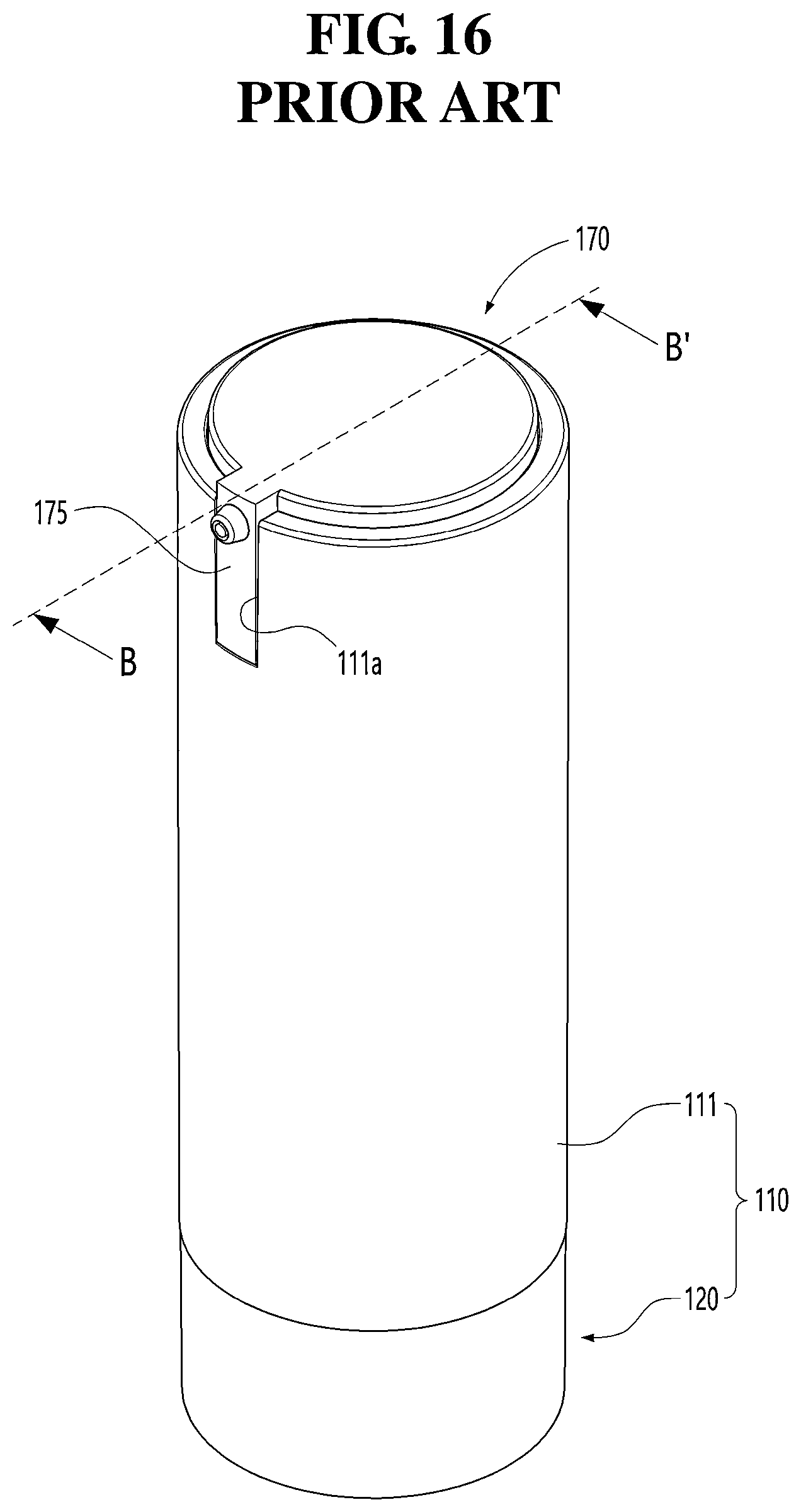 Patent US12325034 Figure 16 – Cosmetic container