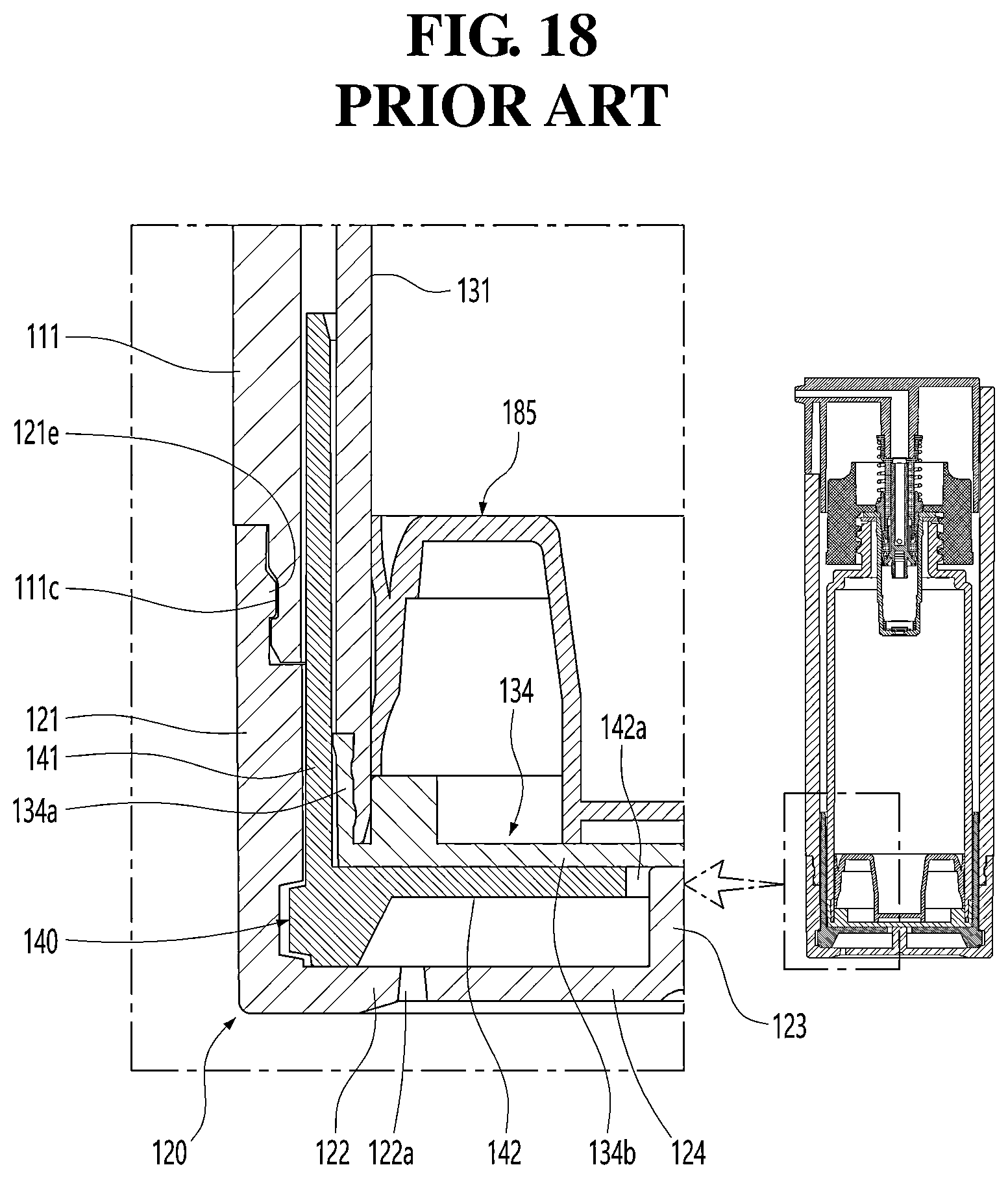 Patent US12325034 Figure 18 – Cosmetic container