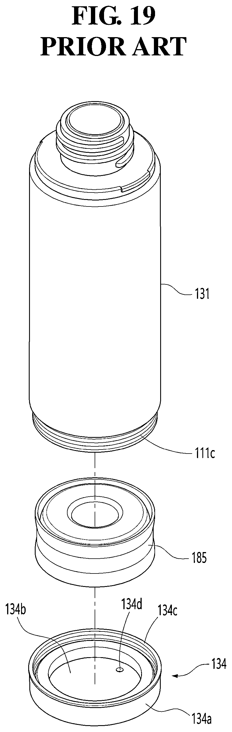 Patent US12325034 Figure 19 – Cosmetic container