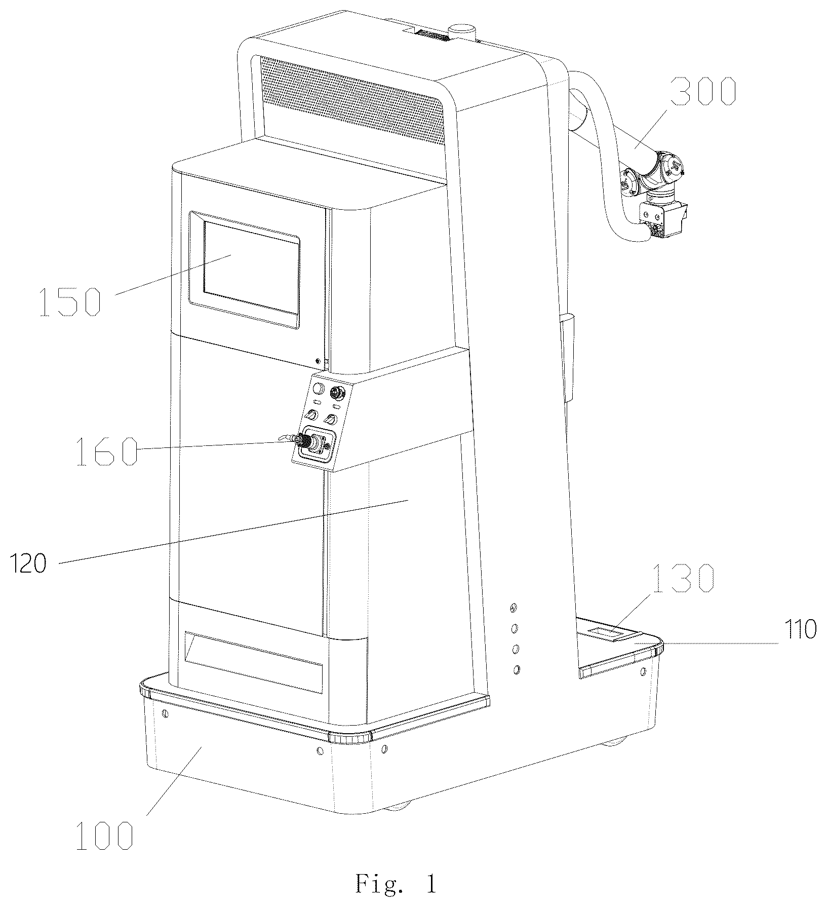 Patent US12325035 Figure 1 – Surface-coating robot operating system and method thereof