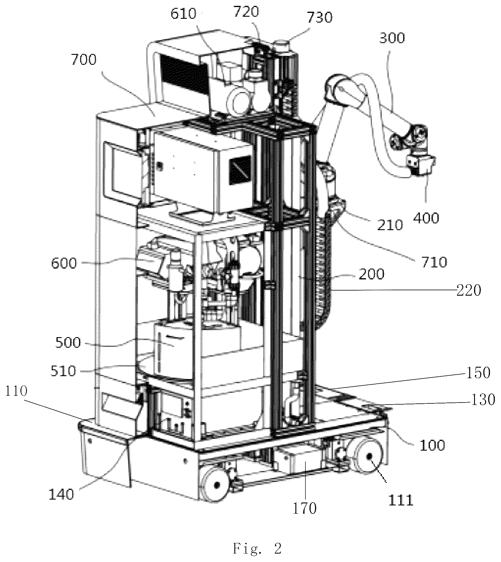 Patent US12325035 Figure 2 – Surface-coating robot operating system and method thereof