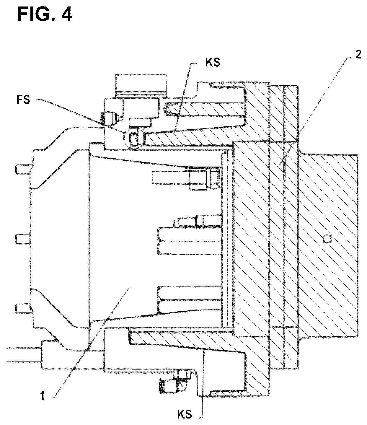 Patent US12325036 Figure 4 – Atomizer changing system for multi-axis hollow-wrist coating robots