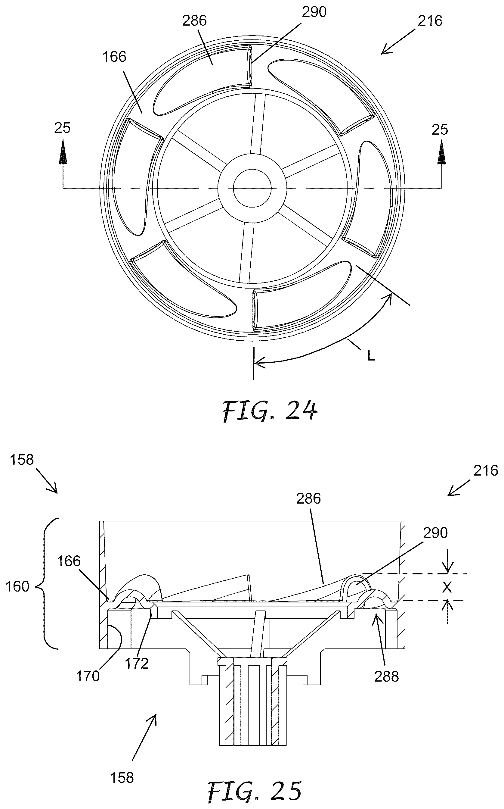 Patent US12325038 Figure 10 – Low bypass high torque turbine and stator for a rotating irrigation sprinkler