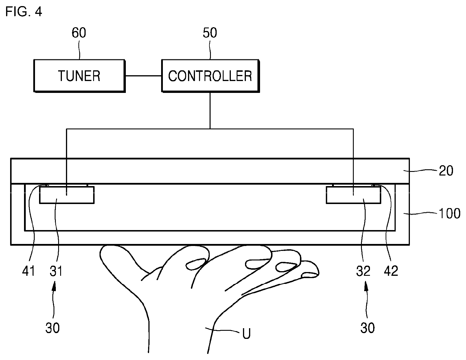 Patent US12325048 Figure 4 – Stereo tactile sensation providing device