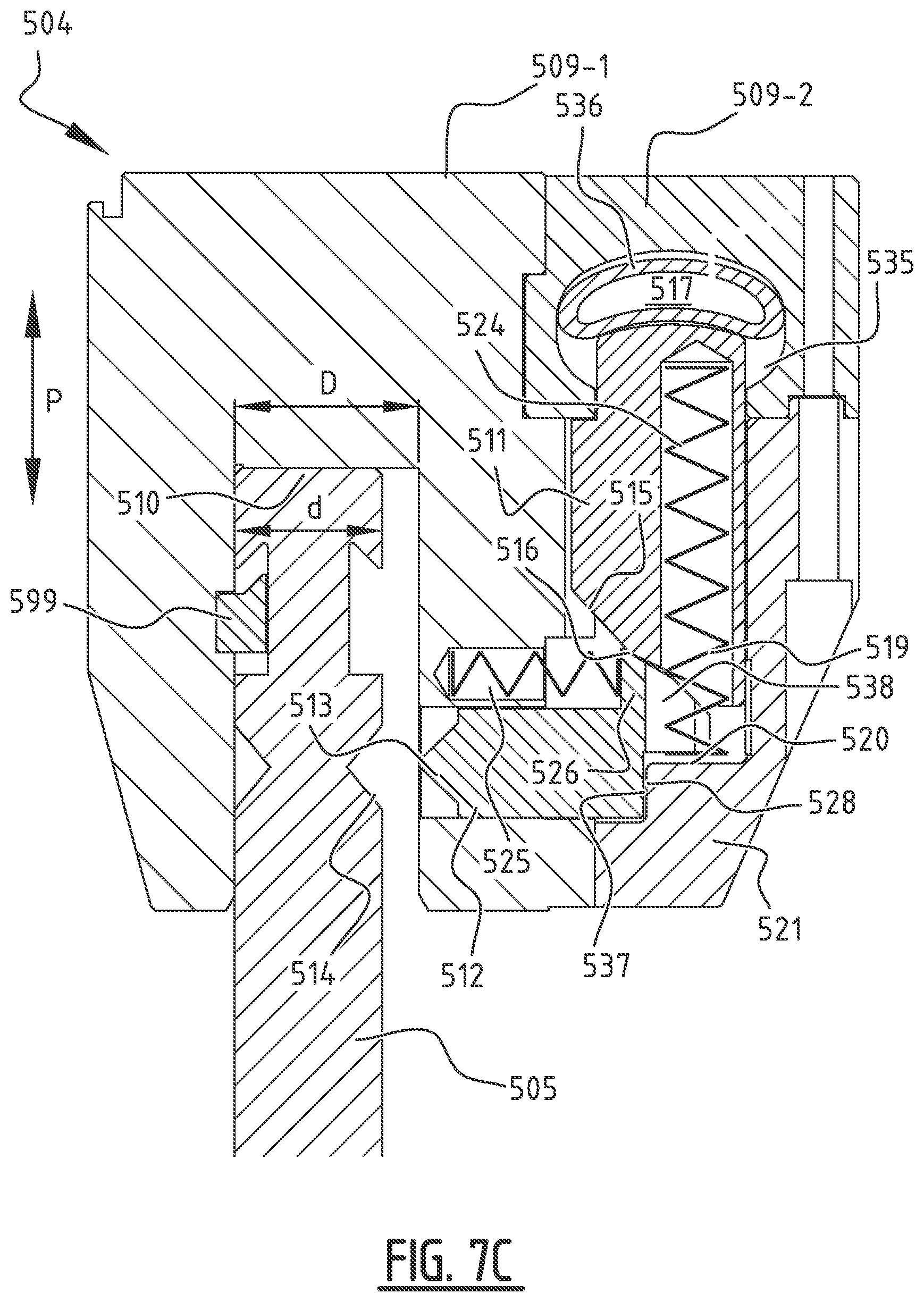 Patent US12325057 Figure 11 – Clamping system for a press brake having a first biasing means acting on an actuating member and press brake comprising such a clamping system