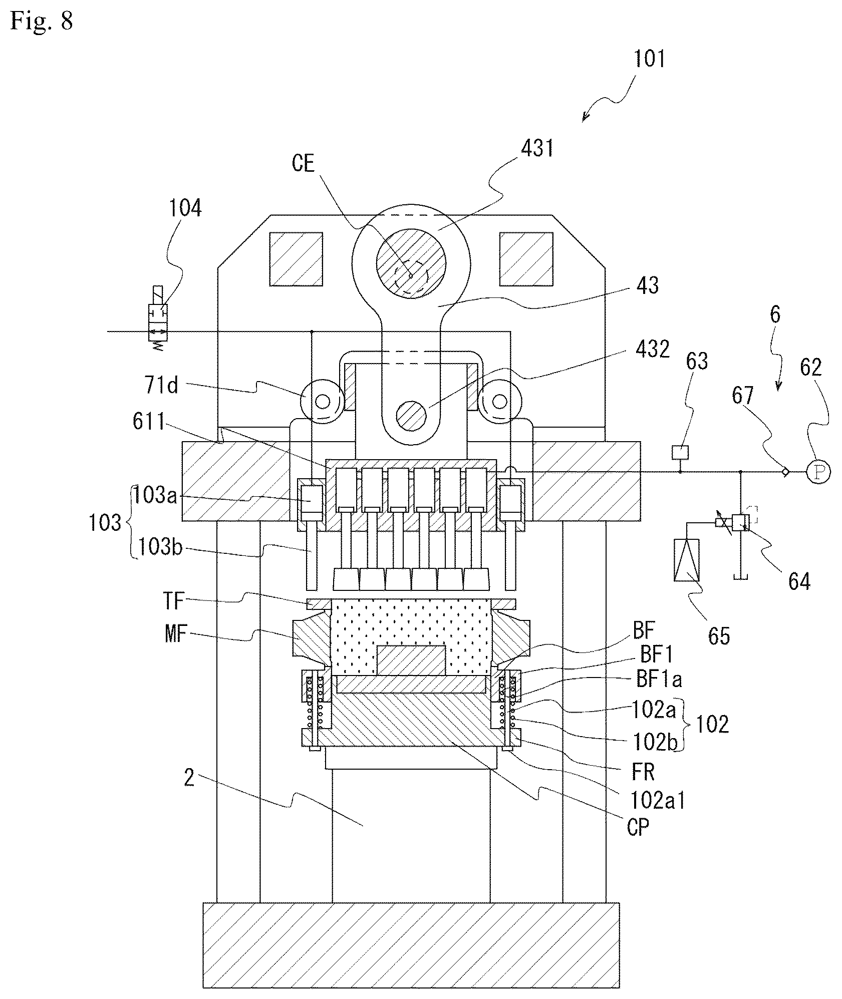 Patent US12325062 Figure 7 – Casting mold shaping apparatus and casting mold shaping method