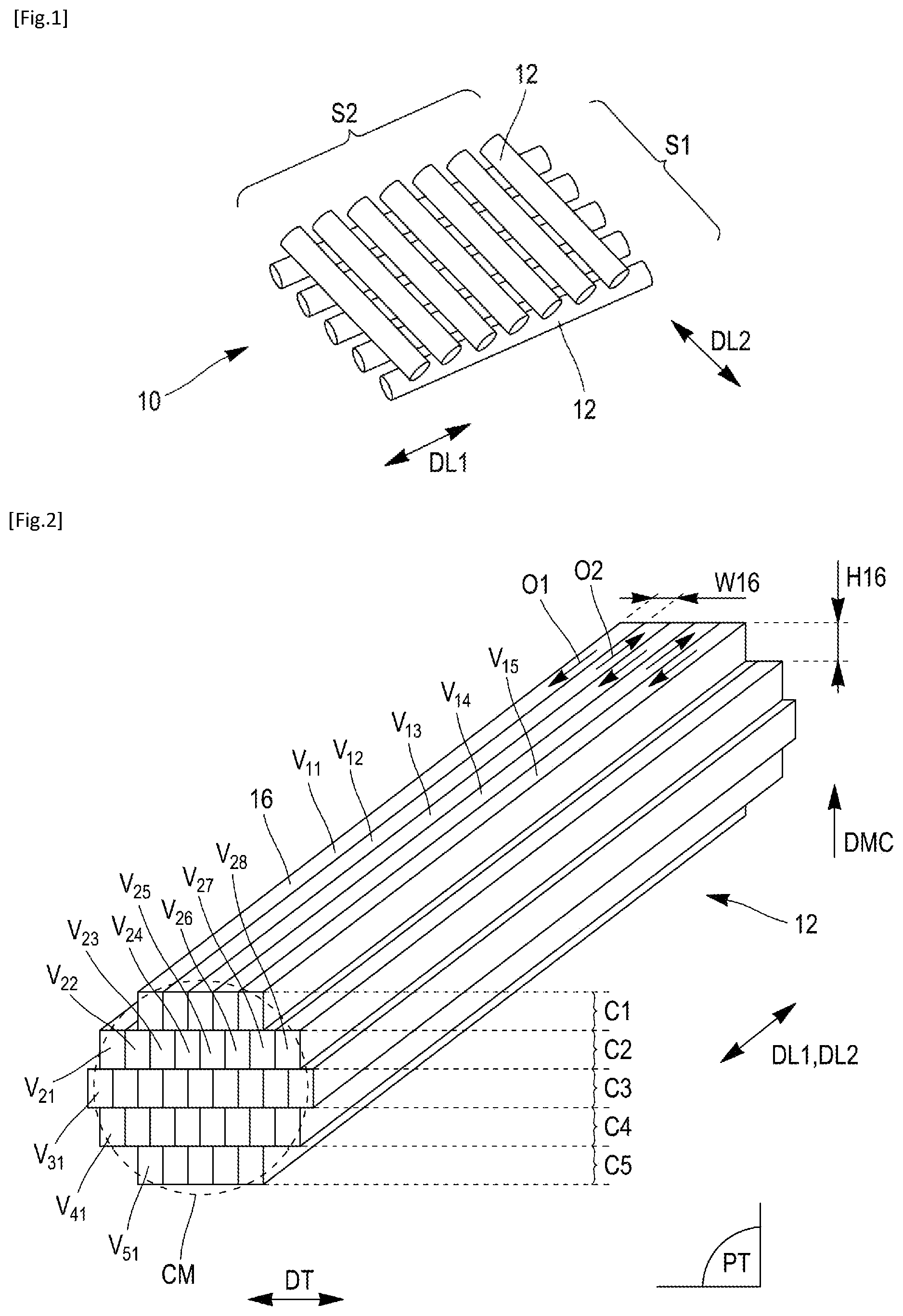 Patent US12325068 Figure 1 – Method for the additive manufacture of a component fully or partially made up of a three-dimensional lattice
