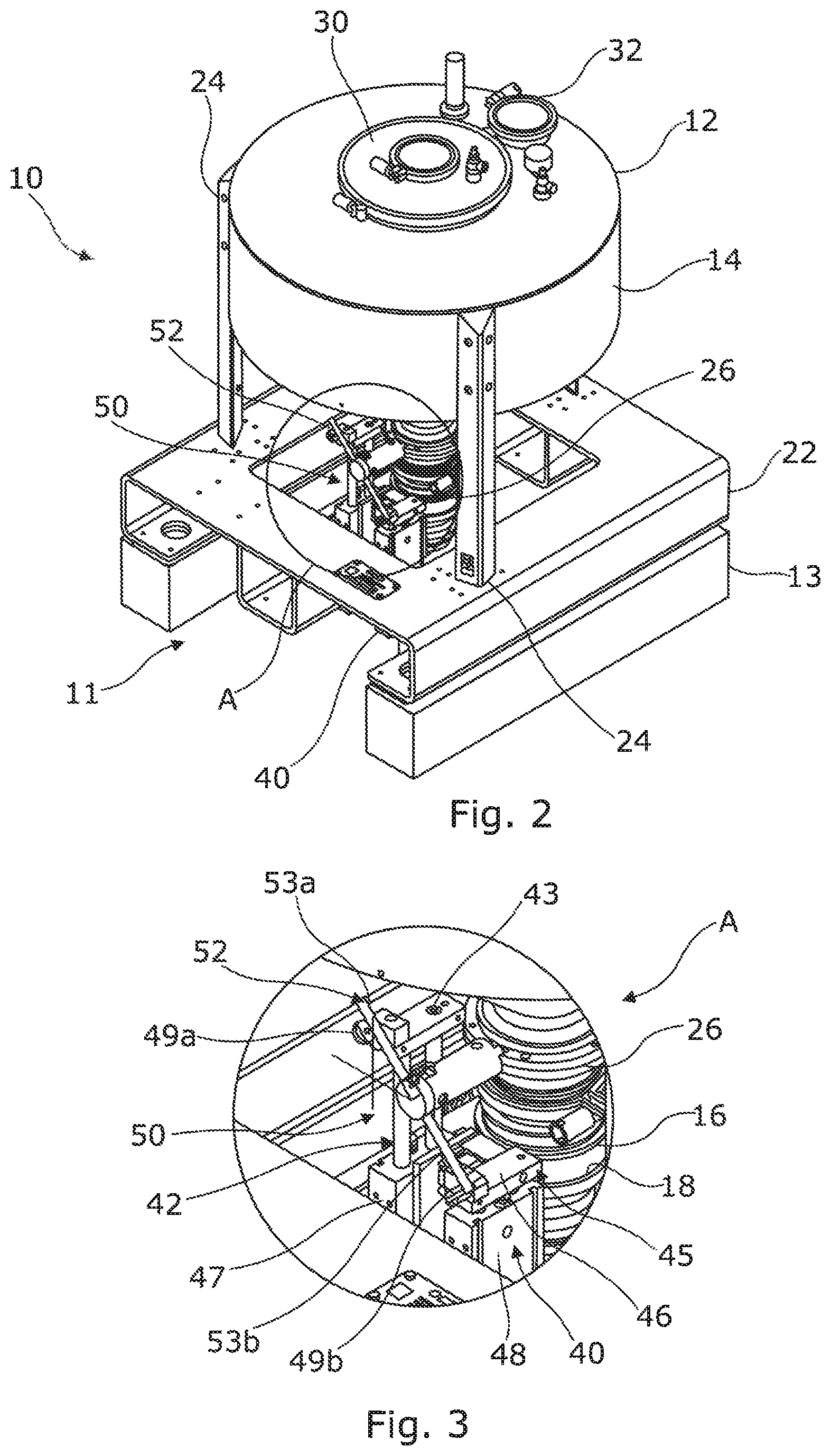 Patent US12325071 Figure 2 – Docking arrangement for an additive manufacturing process