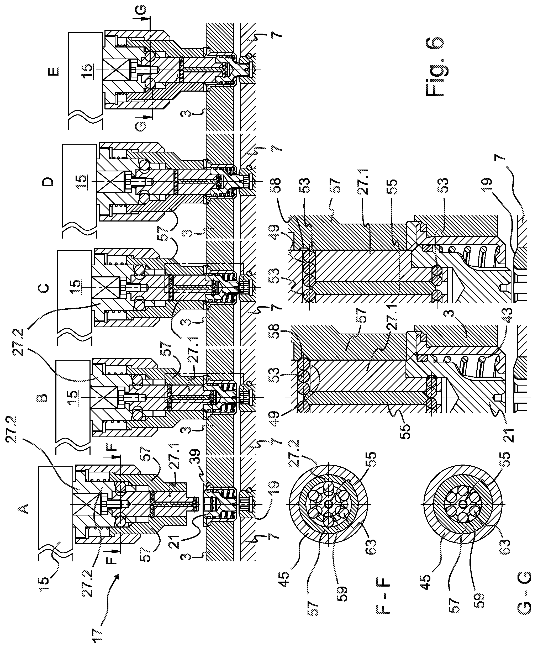 Patent US12325076 Figure 6 – Operating key for stationary and driven tool holders