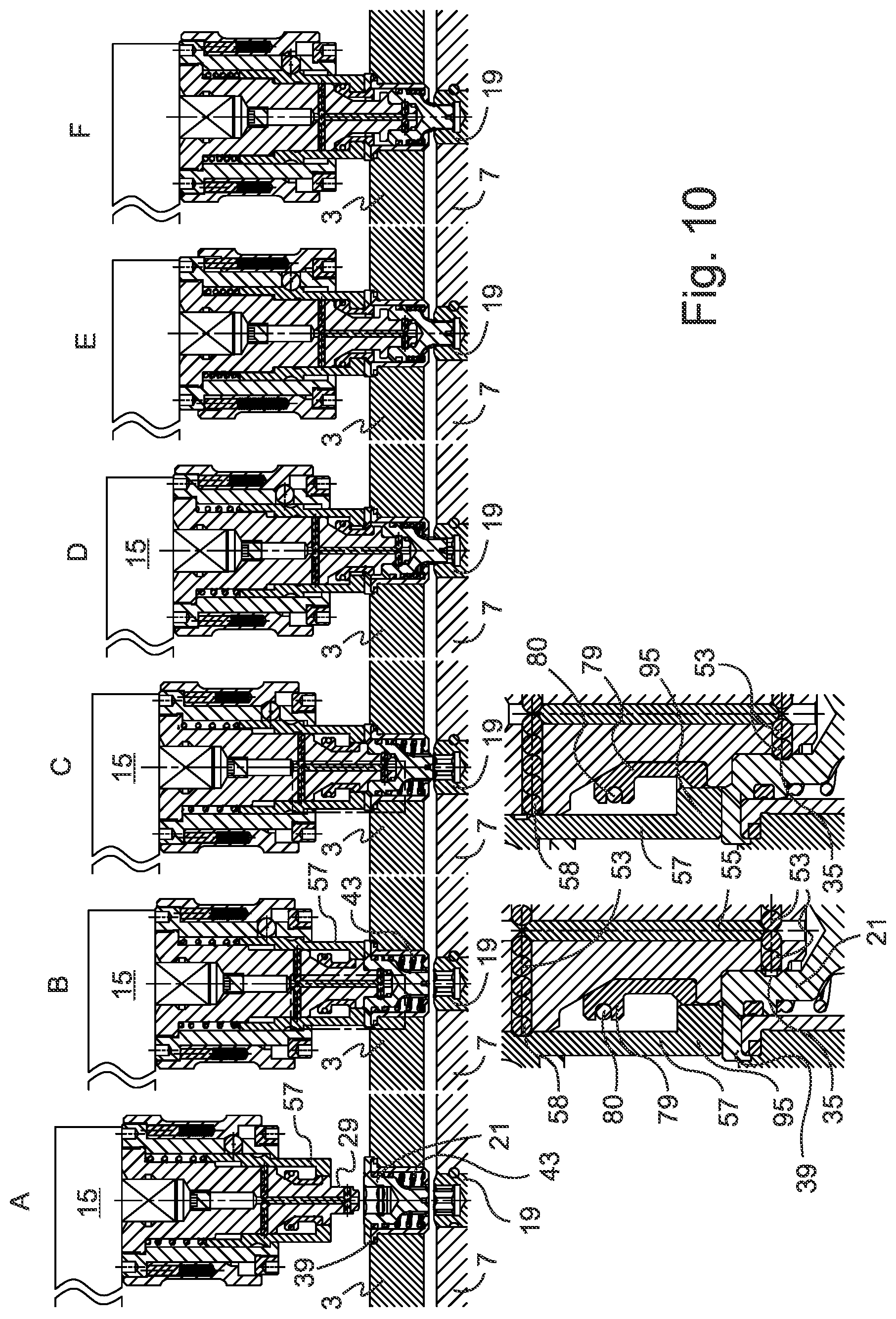 Patent US12325076 Figure 10 – Operating key for stationary and driven tool holders