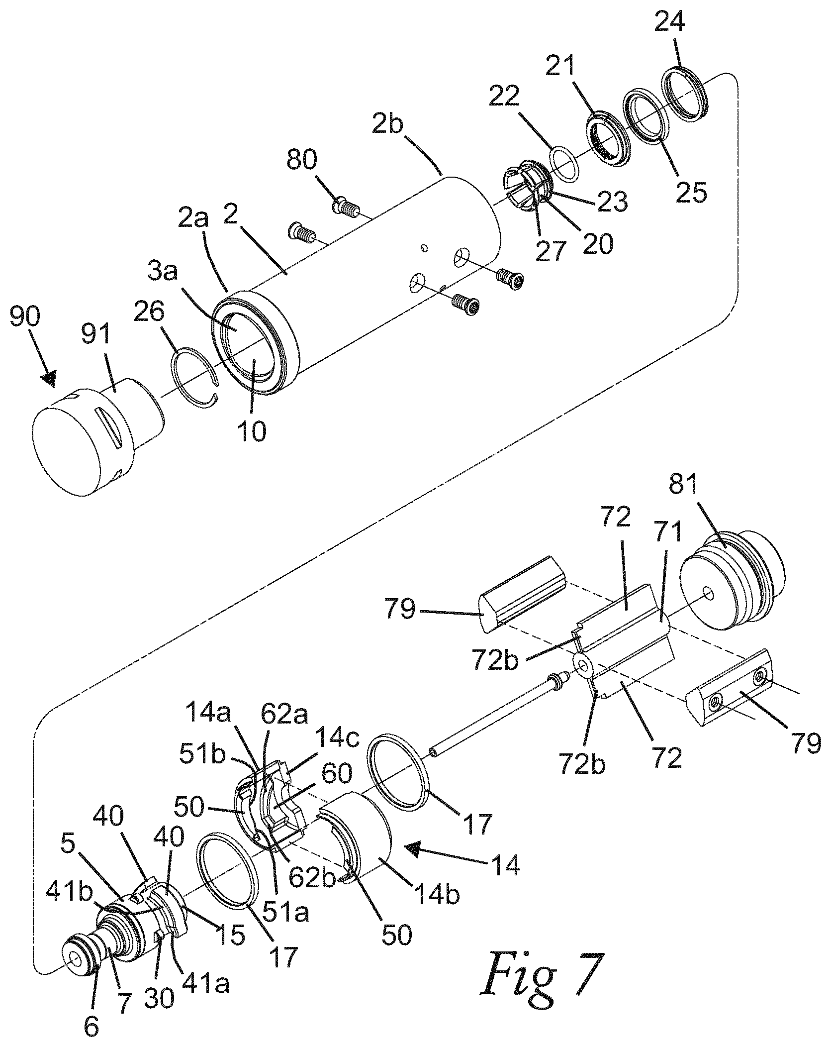 Patent US12325077 Figure 3 – Clamping device for tool holder