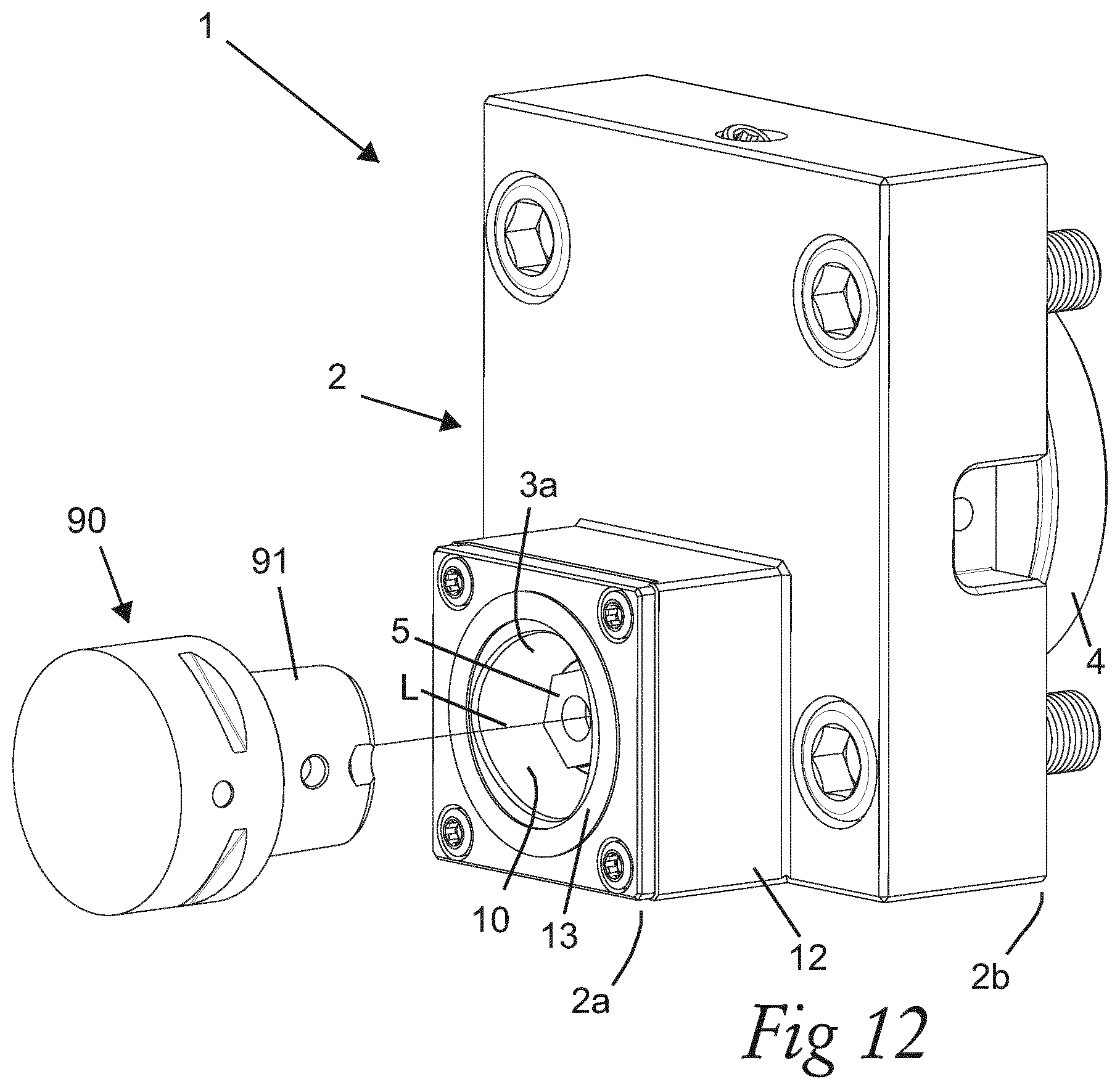 Patent US12325077 Figure 6 – Clamping device for tool holder