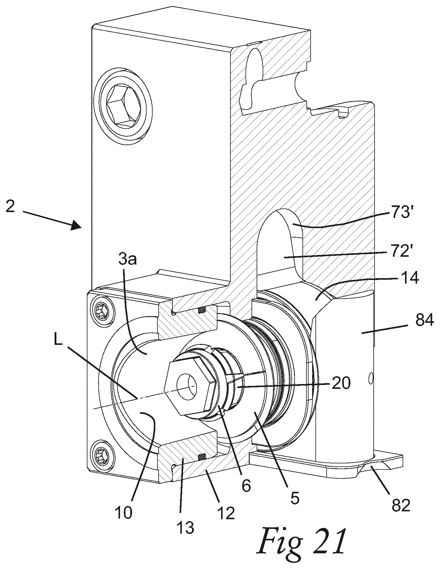 Patent US12325077 Figure 11 – Clamping device for tool holder