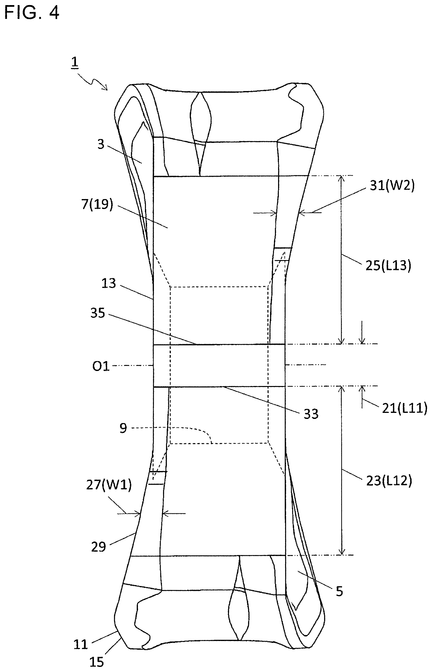 Patent US12325078 Figure 4 – Cutting insert, cutting tool, and method for manufacturing machined product