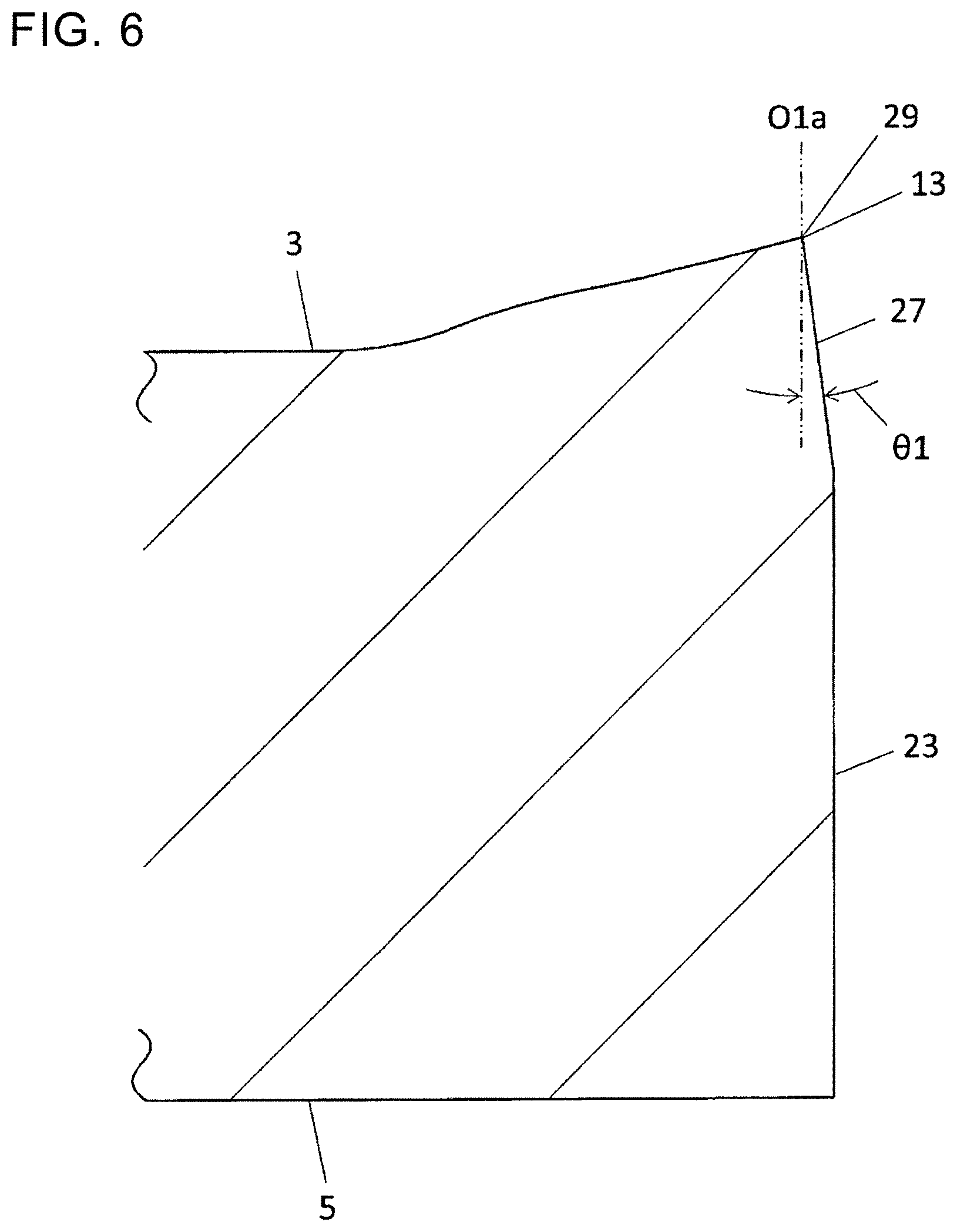 Patent US12325078 Figure 6 – Cutting insert, cutting tool, and method for manufacturing machined product