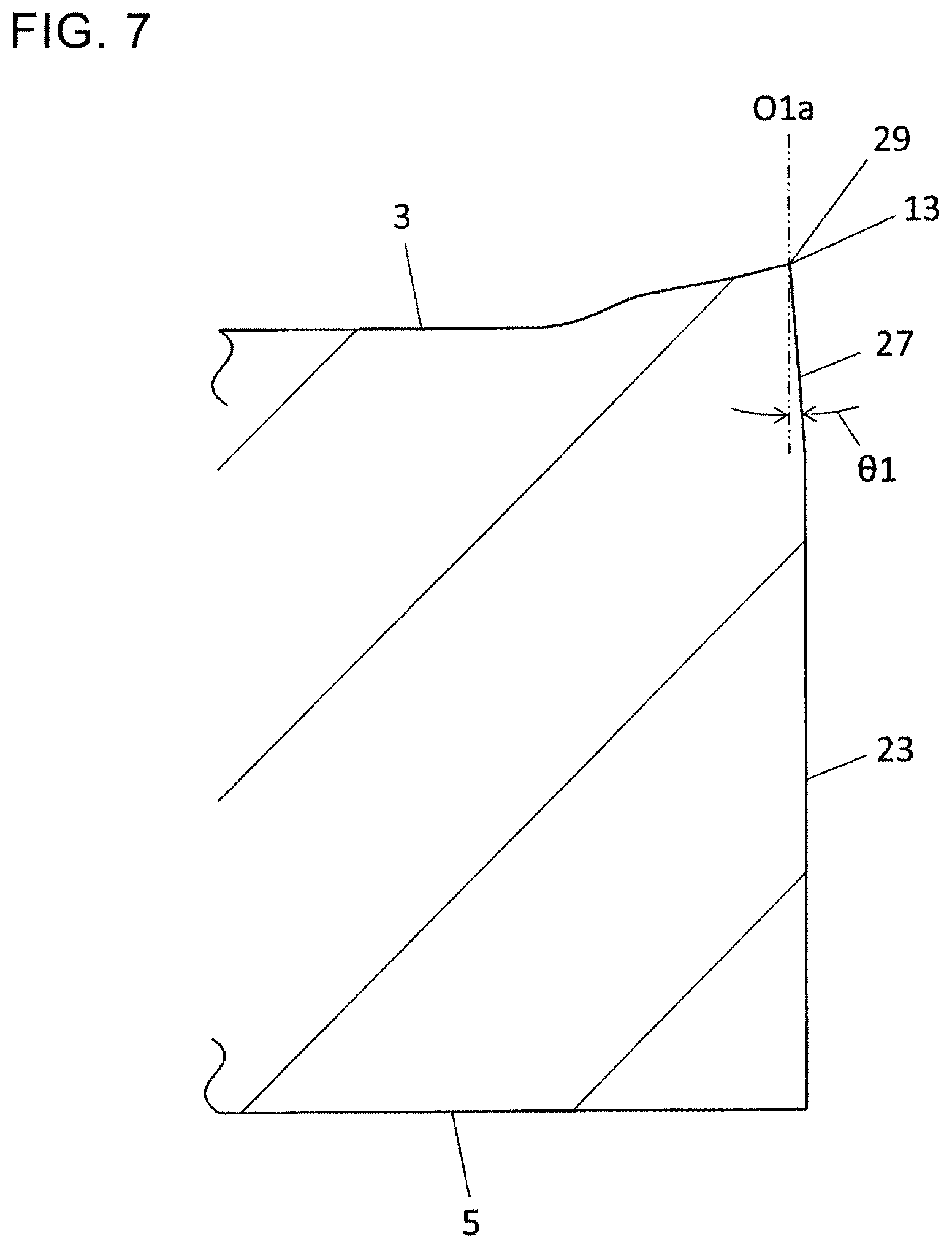 Patent US12325078 Figure 7 – Cutting insert, cutting tool, and method for manufacturing machined product