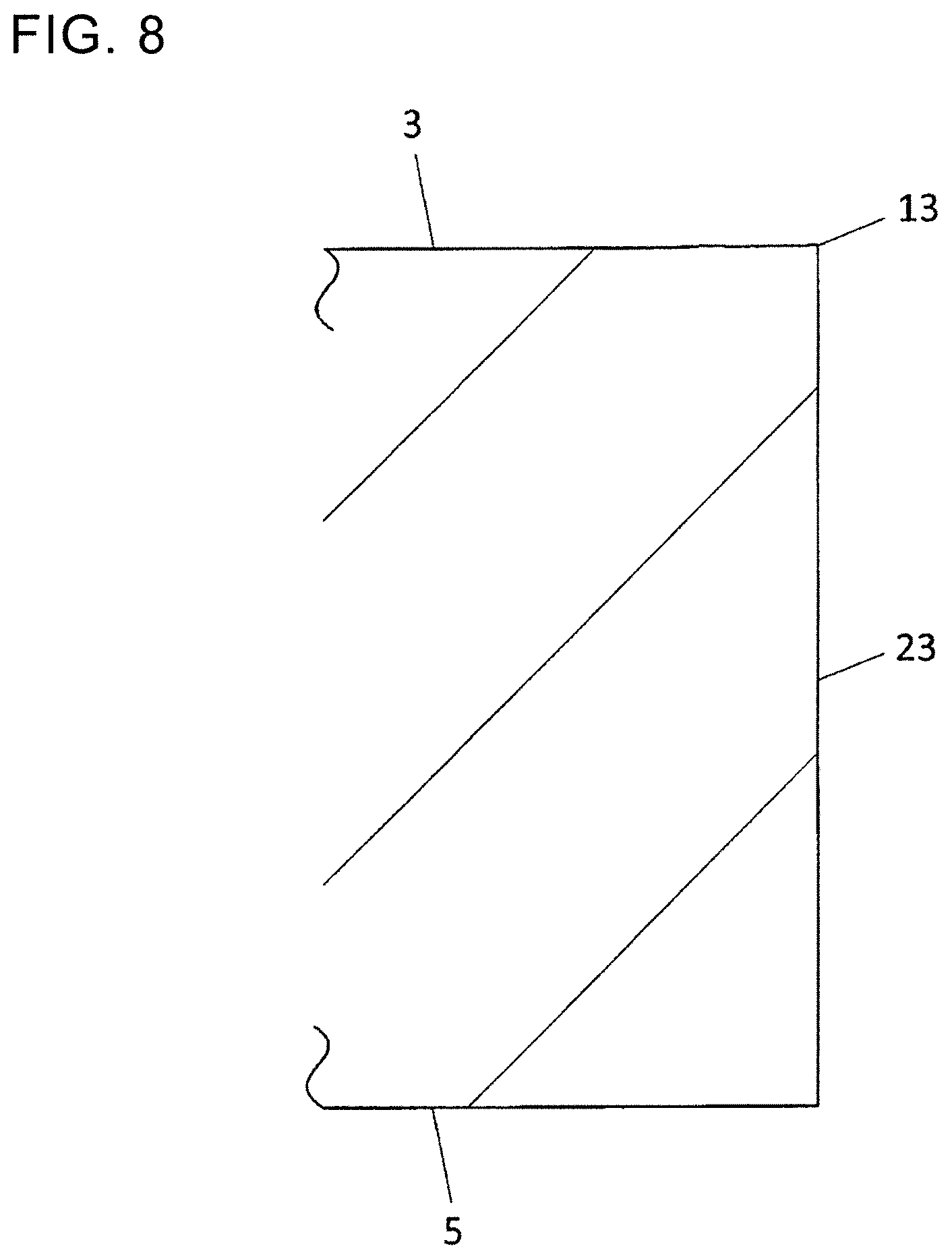 Patent US12325078 Figure 8 – Cutting insert, cutting tool, and method for manufacturing machined product