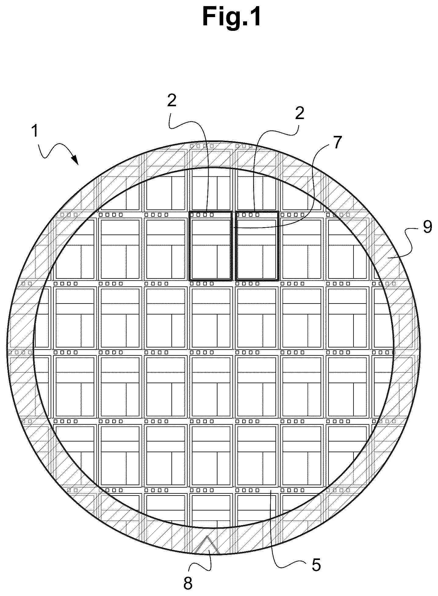 Patent US12325085 Figure 1 – Method and system for uniformly irradiating a frame of a processed substrate