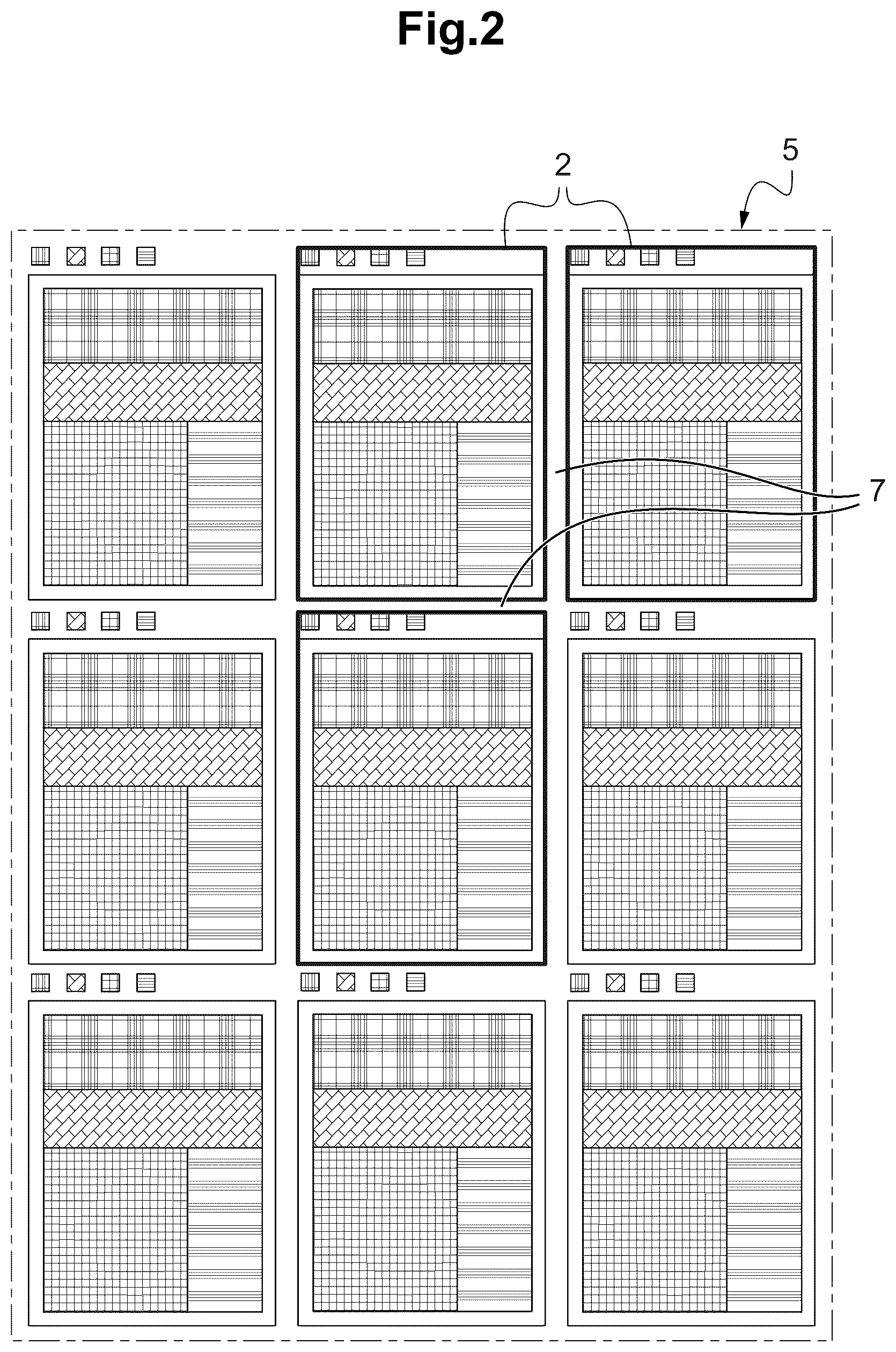 Patent US12325085 Figure 2 – Method and system for uniformly irradiating a frame of a processed substrate