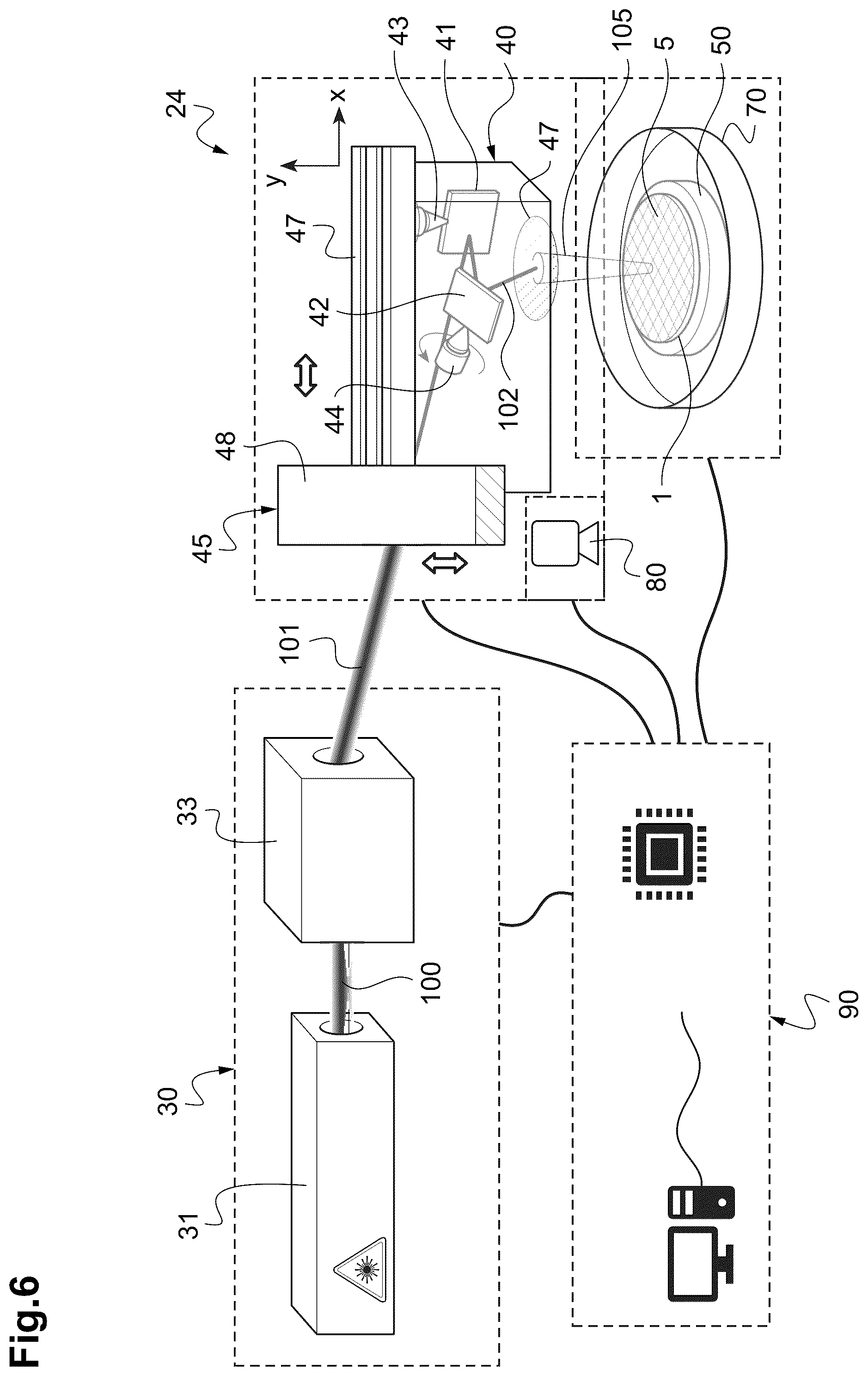 Patent US12325085 Figure 6 – Method and system for uniformly irradiating a frame of a processed substrate