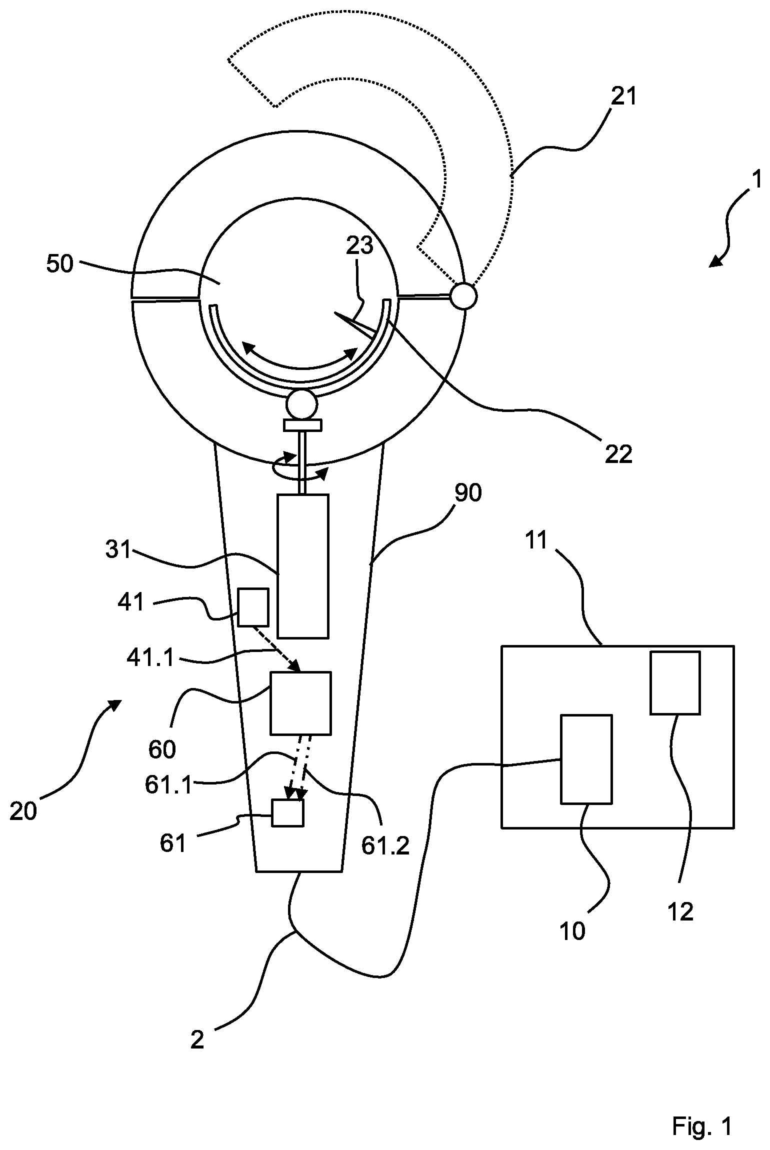 Patent US12325093 Figure 1 – Orbital welding device with simplified handling