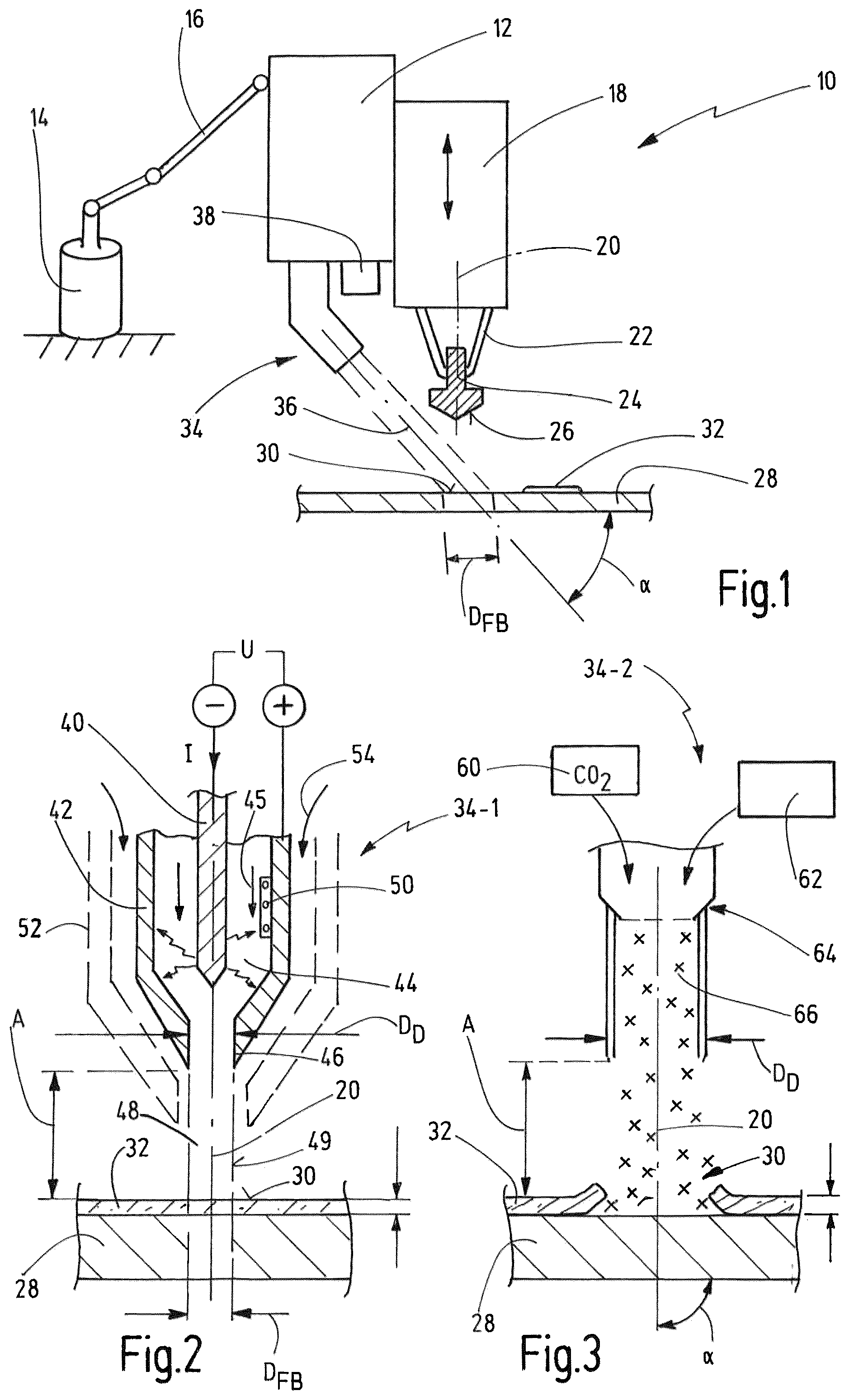 Patent US12325095 Figure 1 – Method and device for joining elements to components