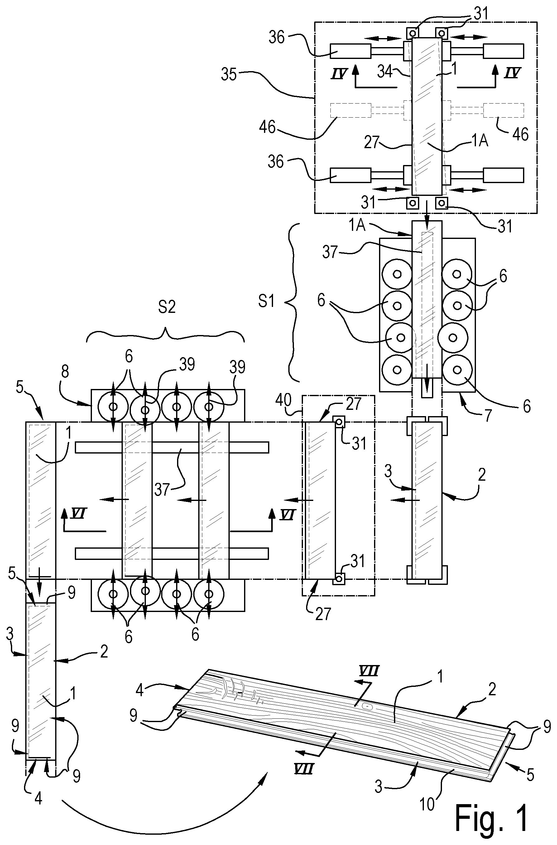 Patent US12325099 Figure 1 – Method for manufacturing panels