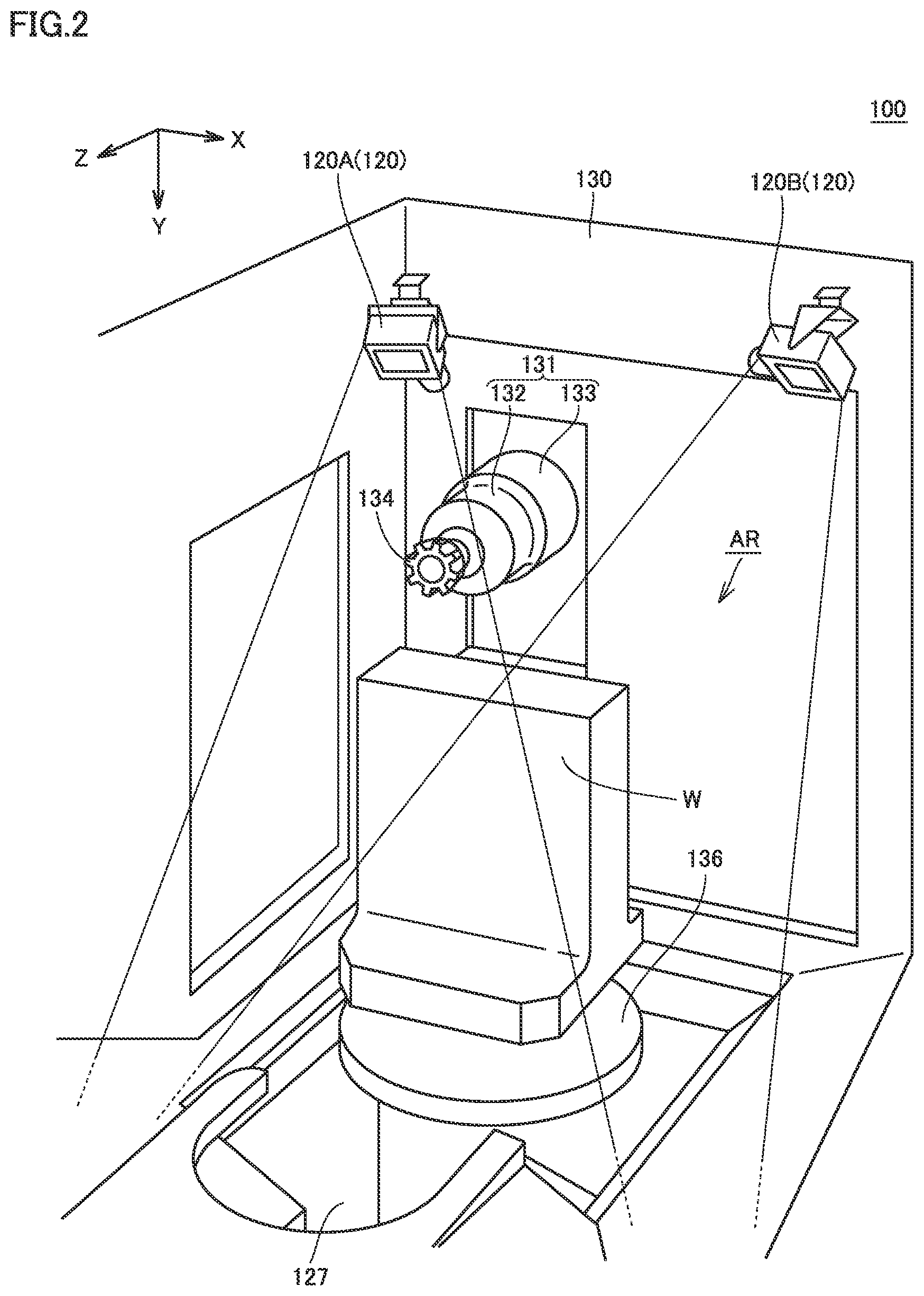 Patent US12325100 Figure 2 – Machine tool, machine tool control method, and non-transitory computer-readable medium
