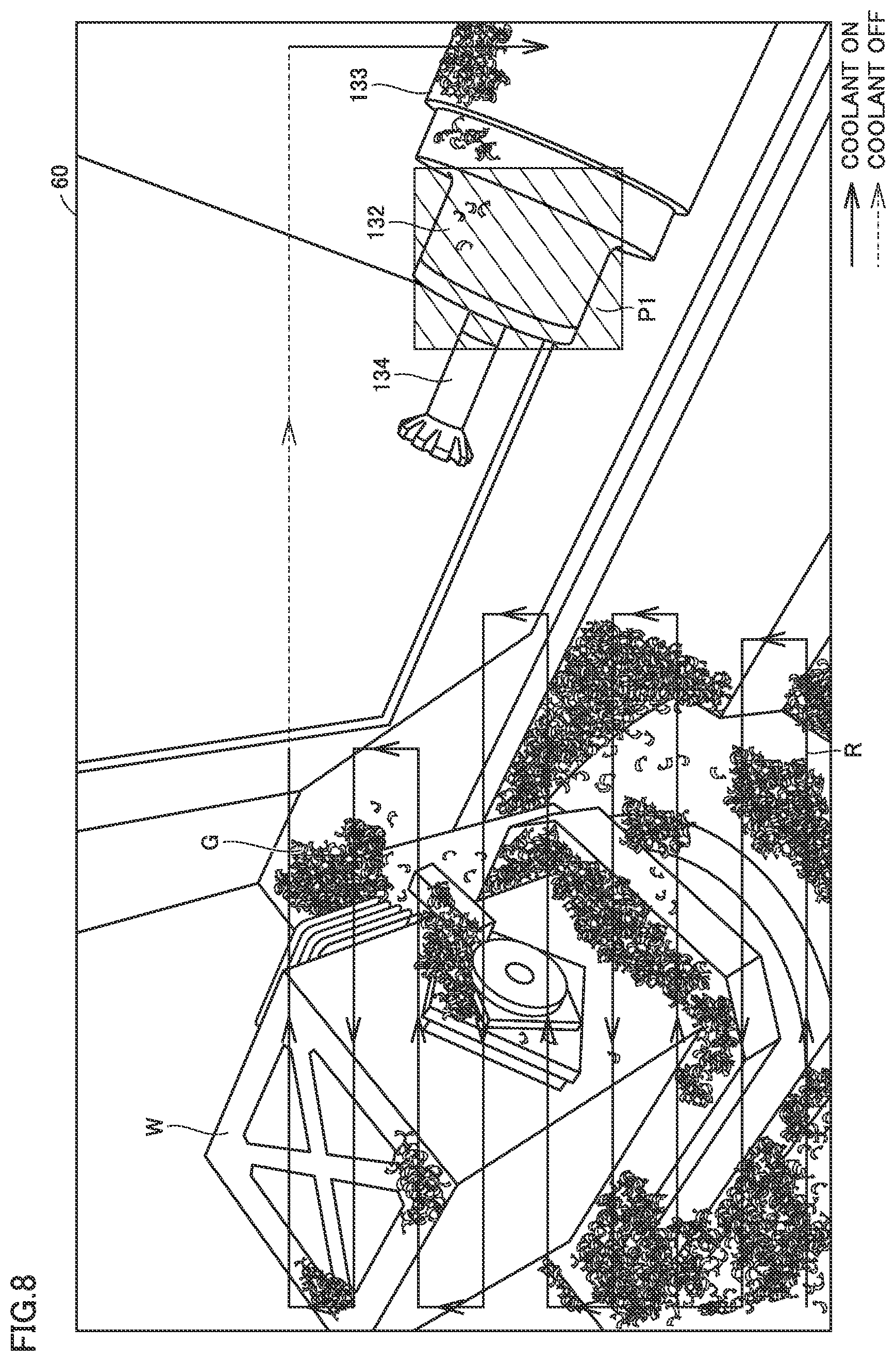 Patent US12325100 Figure 8 – Machine tool, machine tool control method, and non-transitory computer-readable medium