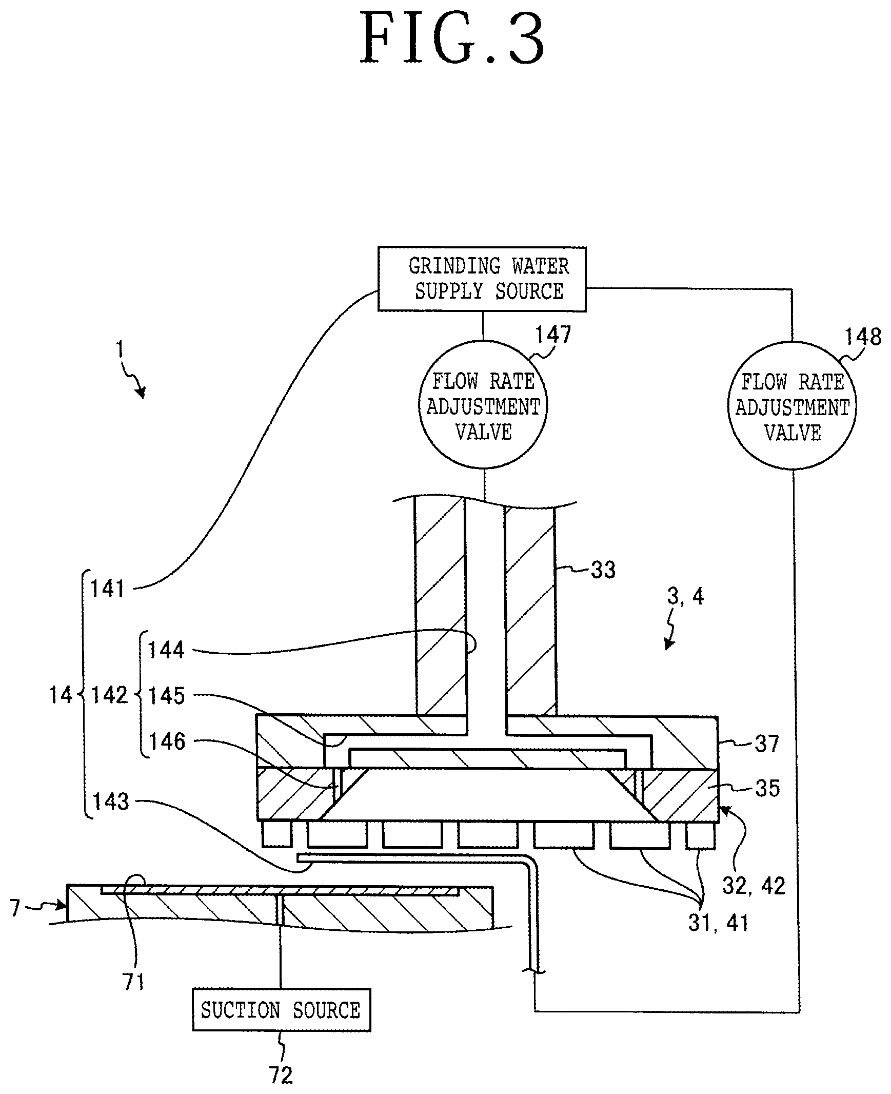 Patent US12325104 Figure 3 – Grinding method of workpiece
