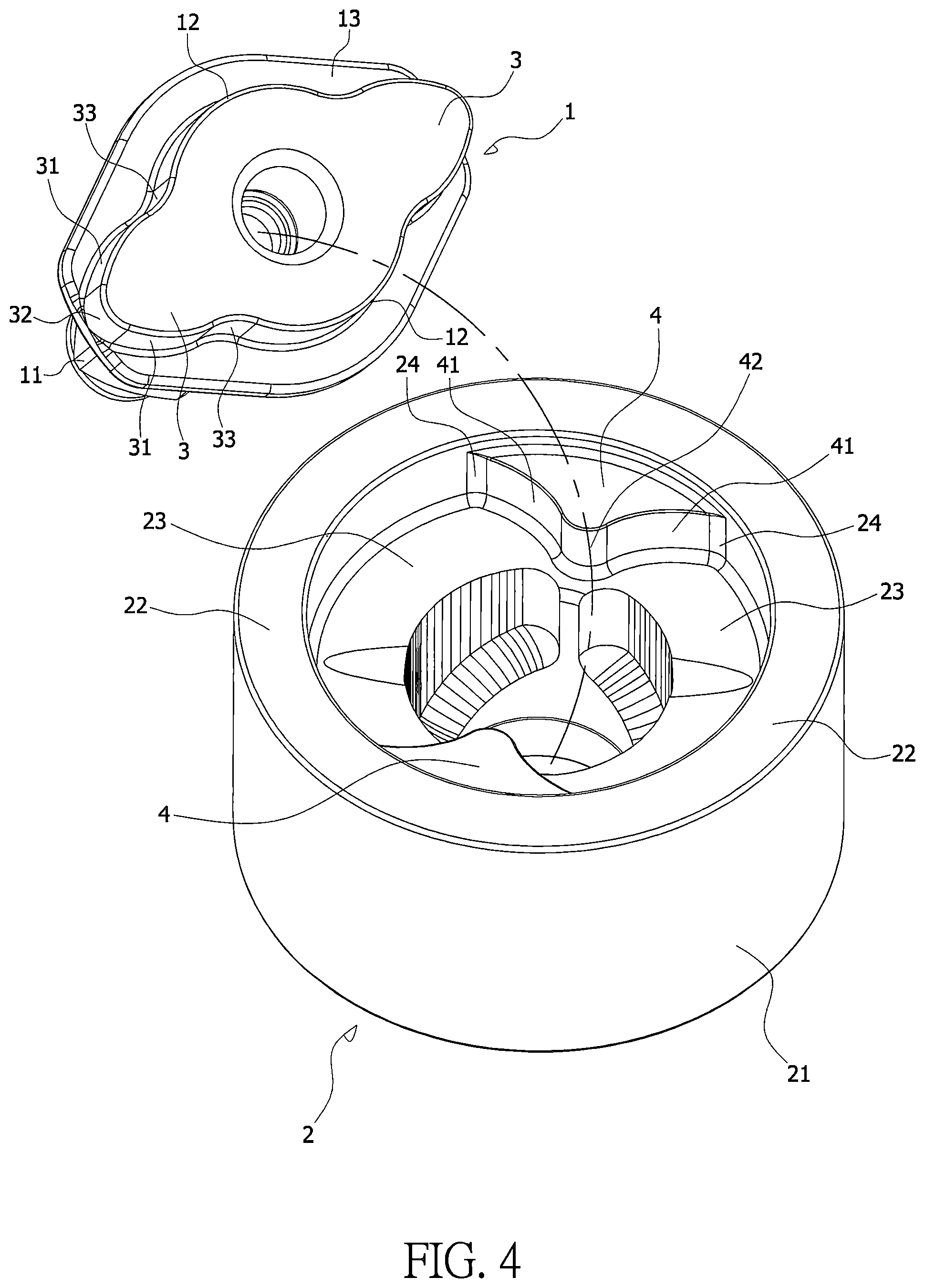 Patent US12325110 Figure 4 – Impact contact surface shape of an impact wrench
