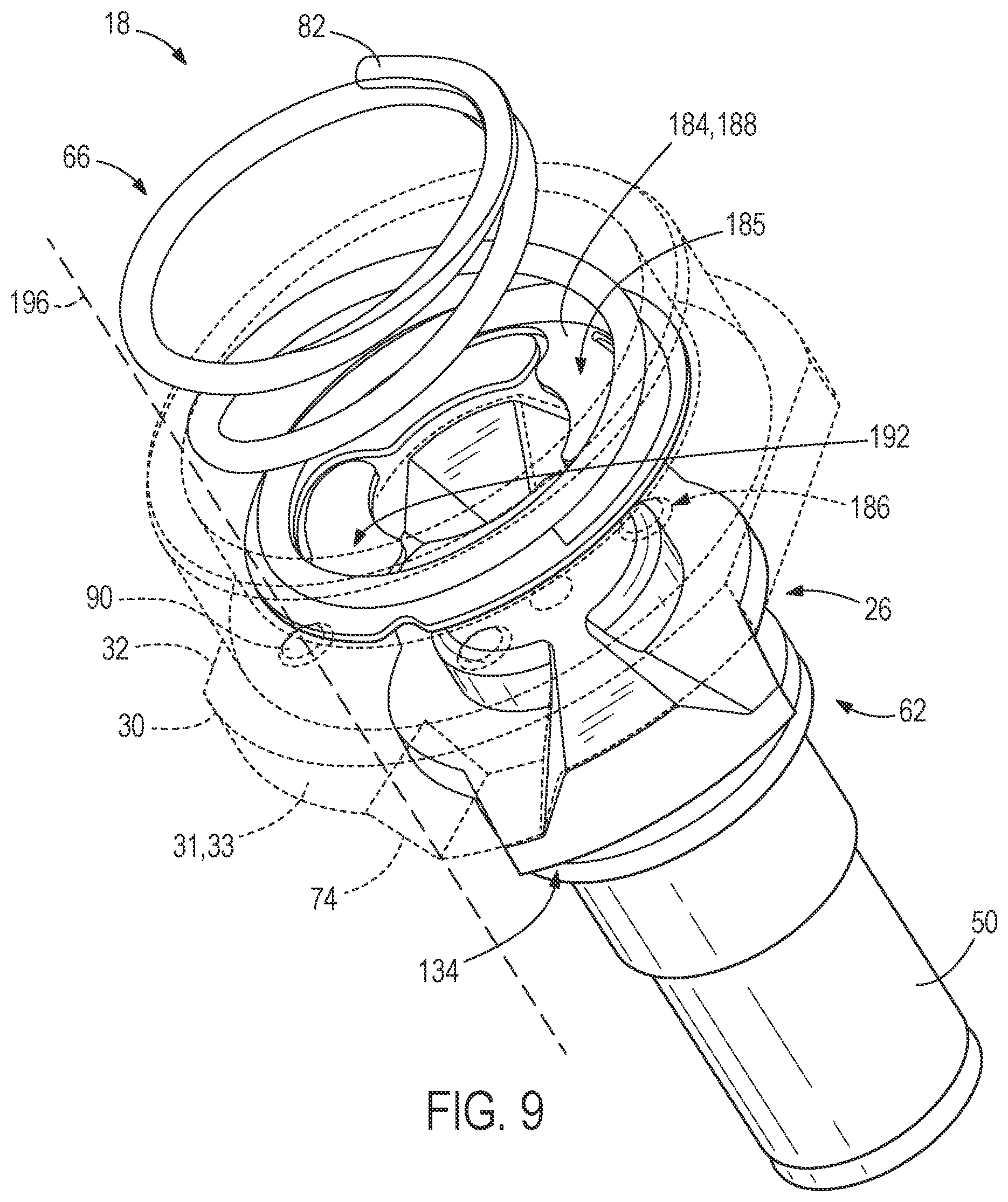 Patent US12325112 Figure 9 – Power tool with impulse assembly including a valve