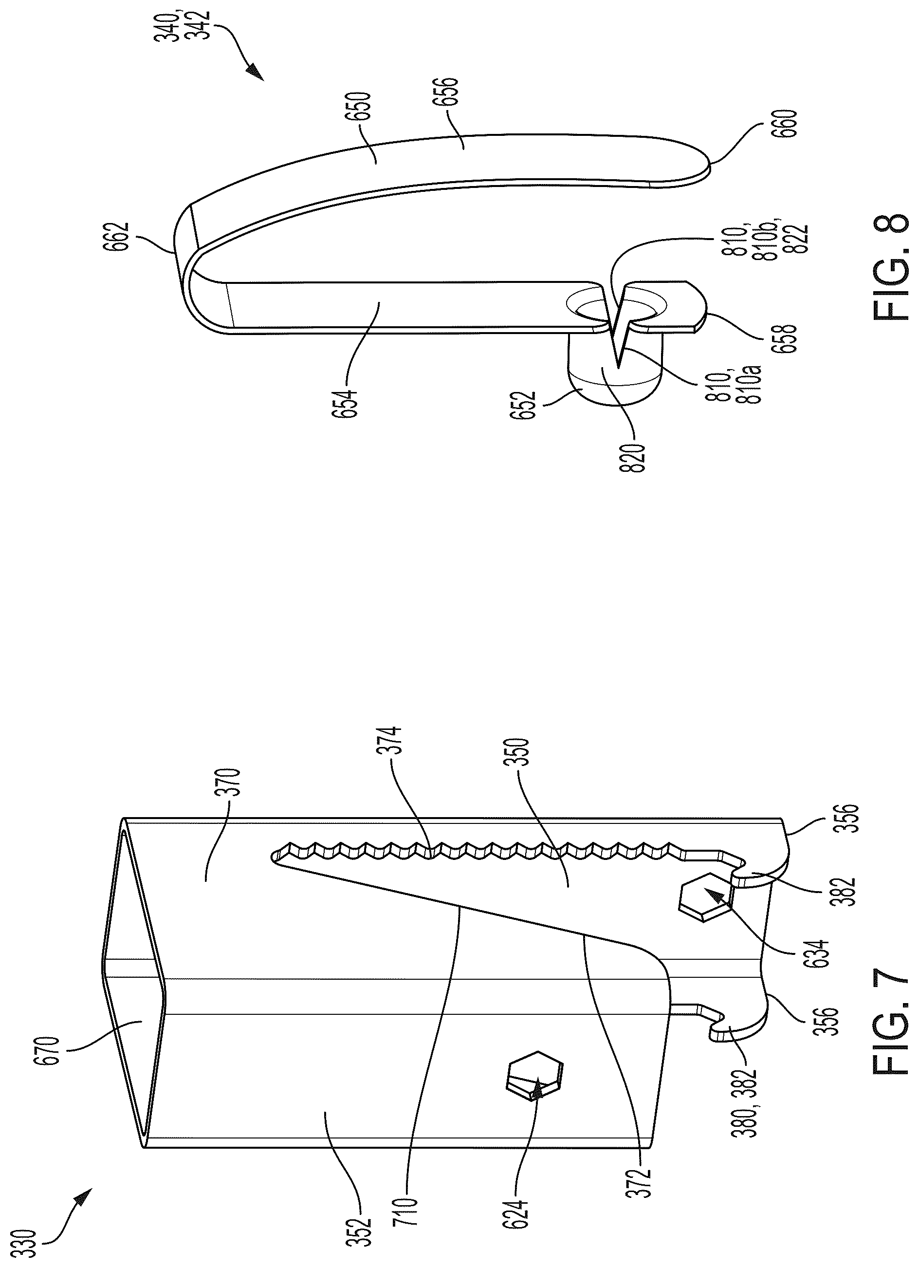 Patent US12325113 Figure 7 – Clamp assembly for fall protection reinforcement post