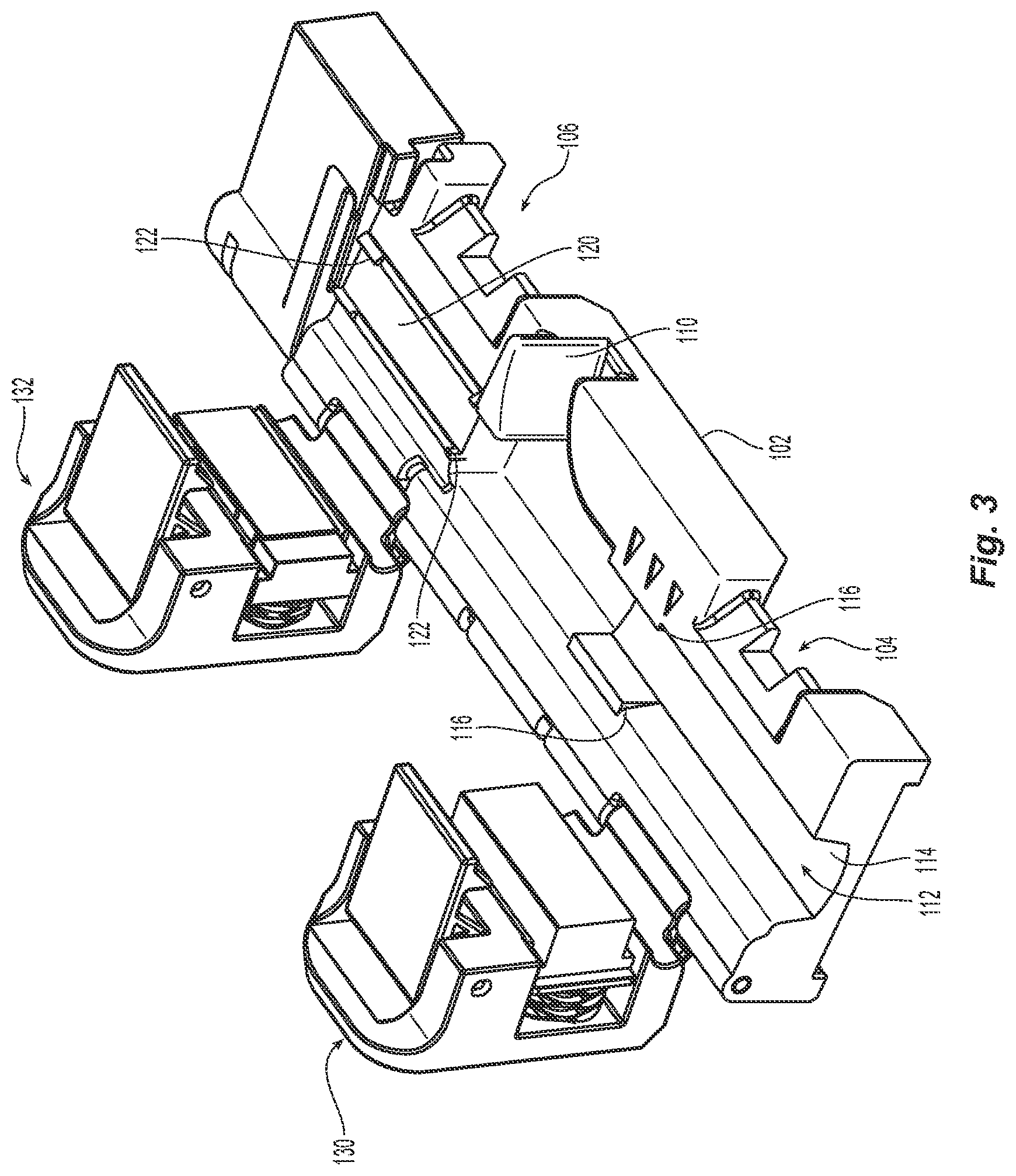 Patent US12325114 Figure 3 – Fiber handling tool with spring loaded doors