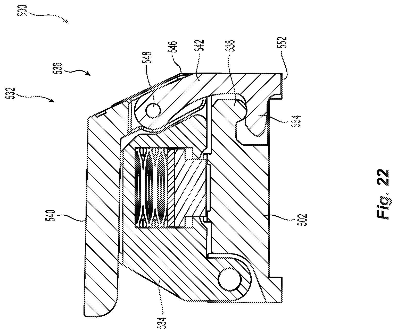 Patent US12325114 Figure 18 – Fiber handling tool with spring loaded doors