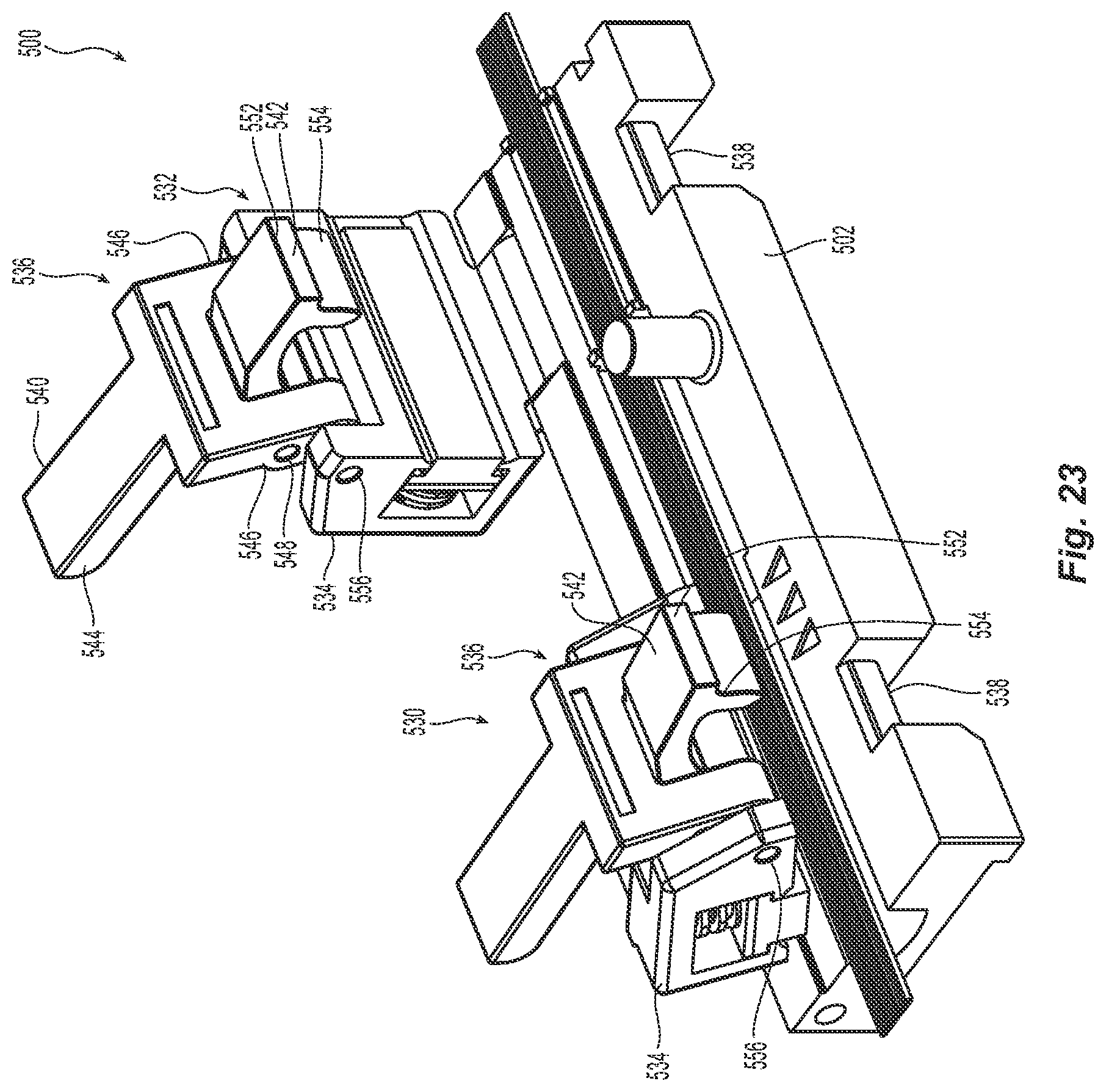 Patent US12325114 Figure 19 – Fiber handling tool with spring loaded doors