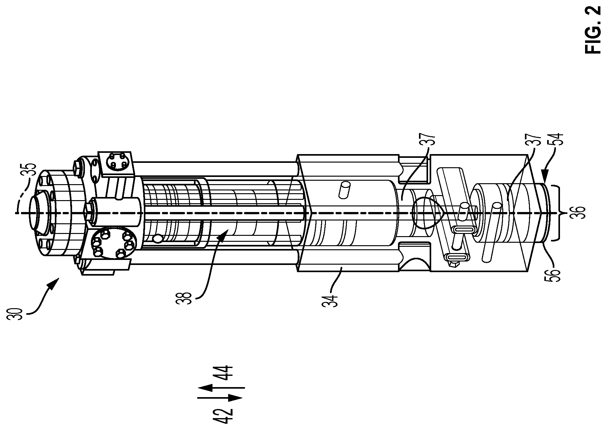 Patent US12325116 Figure 2 – Greaseless hydraulic hammer
