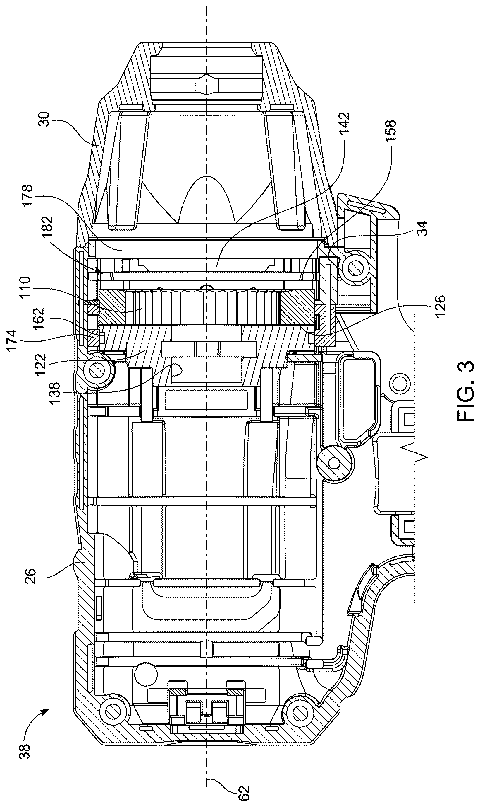 Patent US12325118 Figure 3 – Rotary impact tool