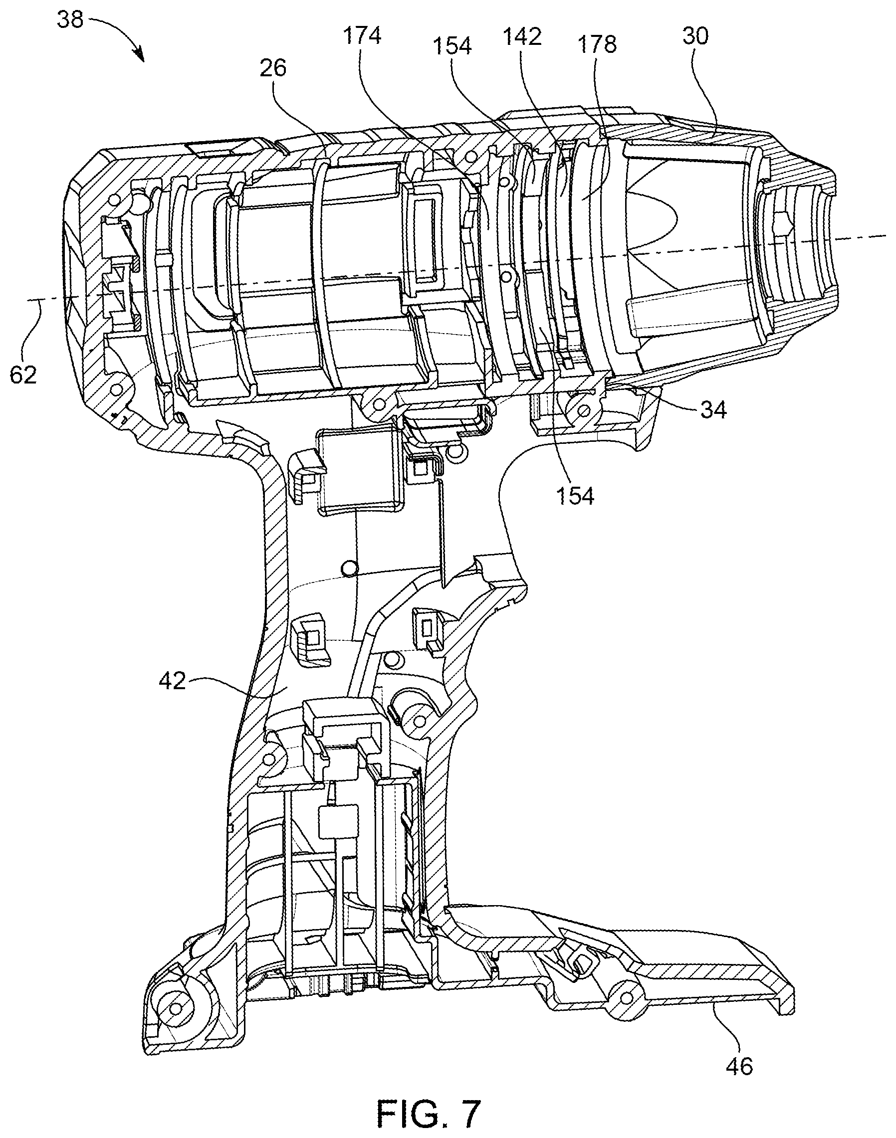 Patent US12325118 Figure 6 – Rotary impact tool