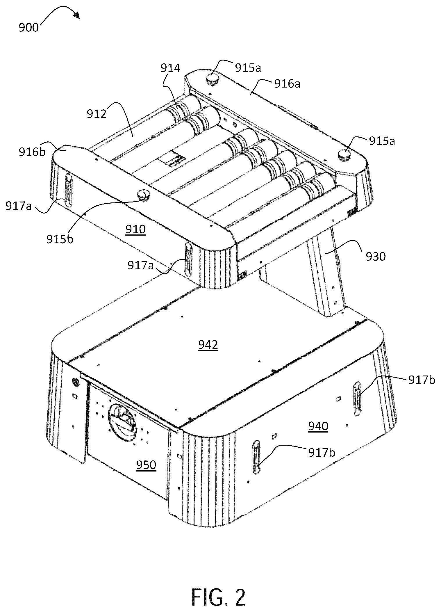 Patent US12325119 — Autonomous mobile robotic systems and methods for picking and put-away — Figure 1