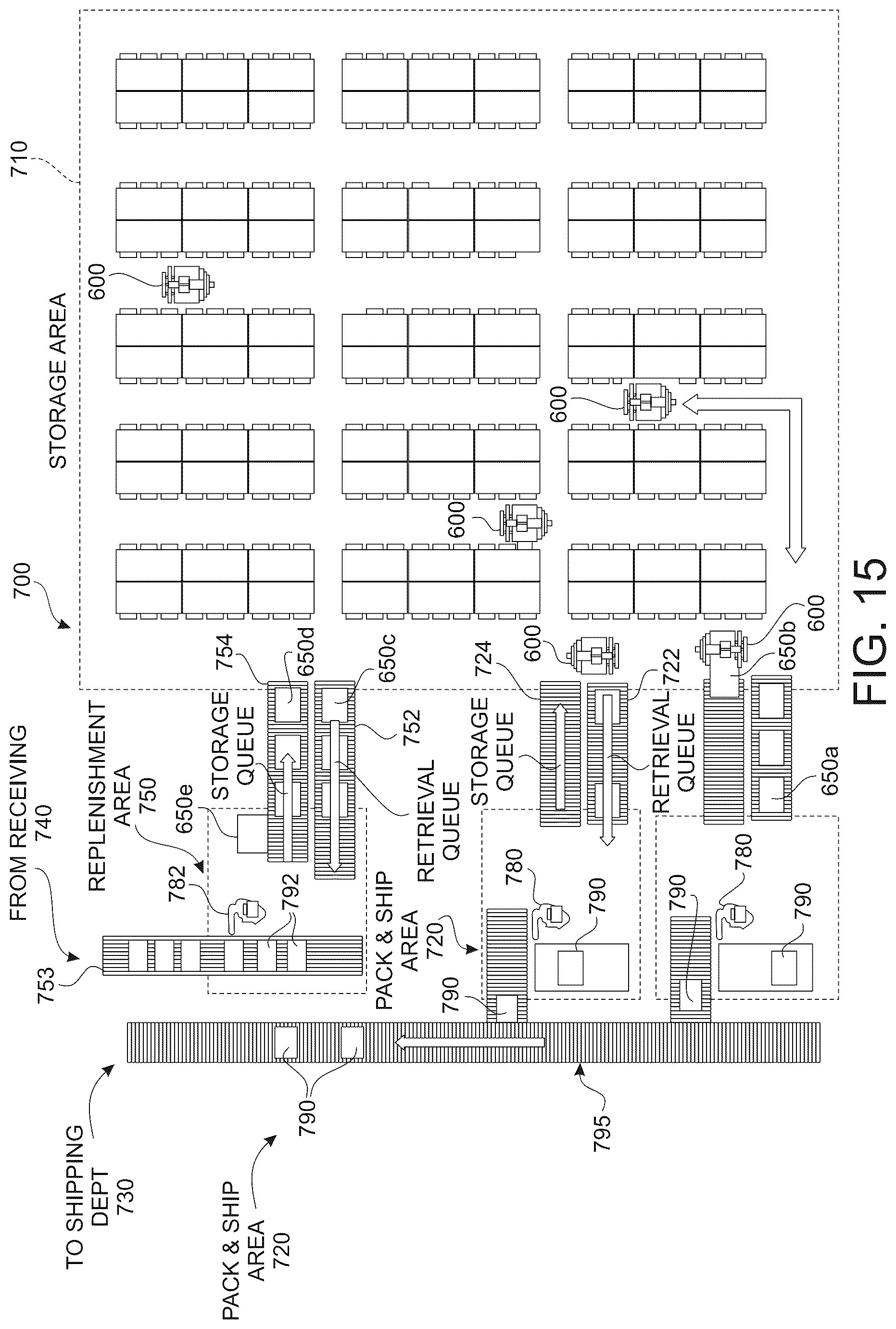 Patent US12325119 Figure 16 – Autonomous mobile robotic systems and methods for picking and put-away