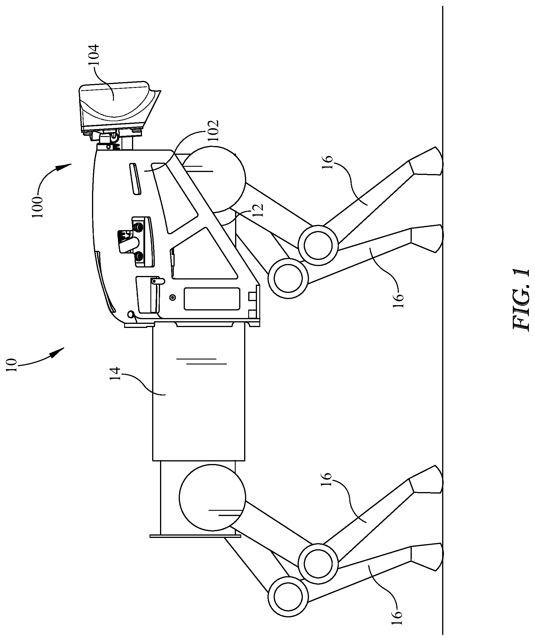 Patent US12325121 Figure 1 – Robot appendage actuation