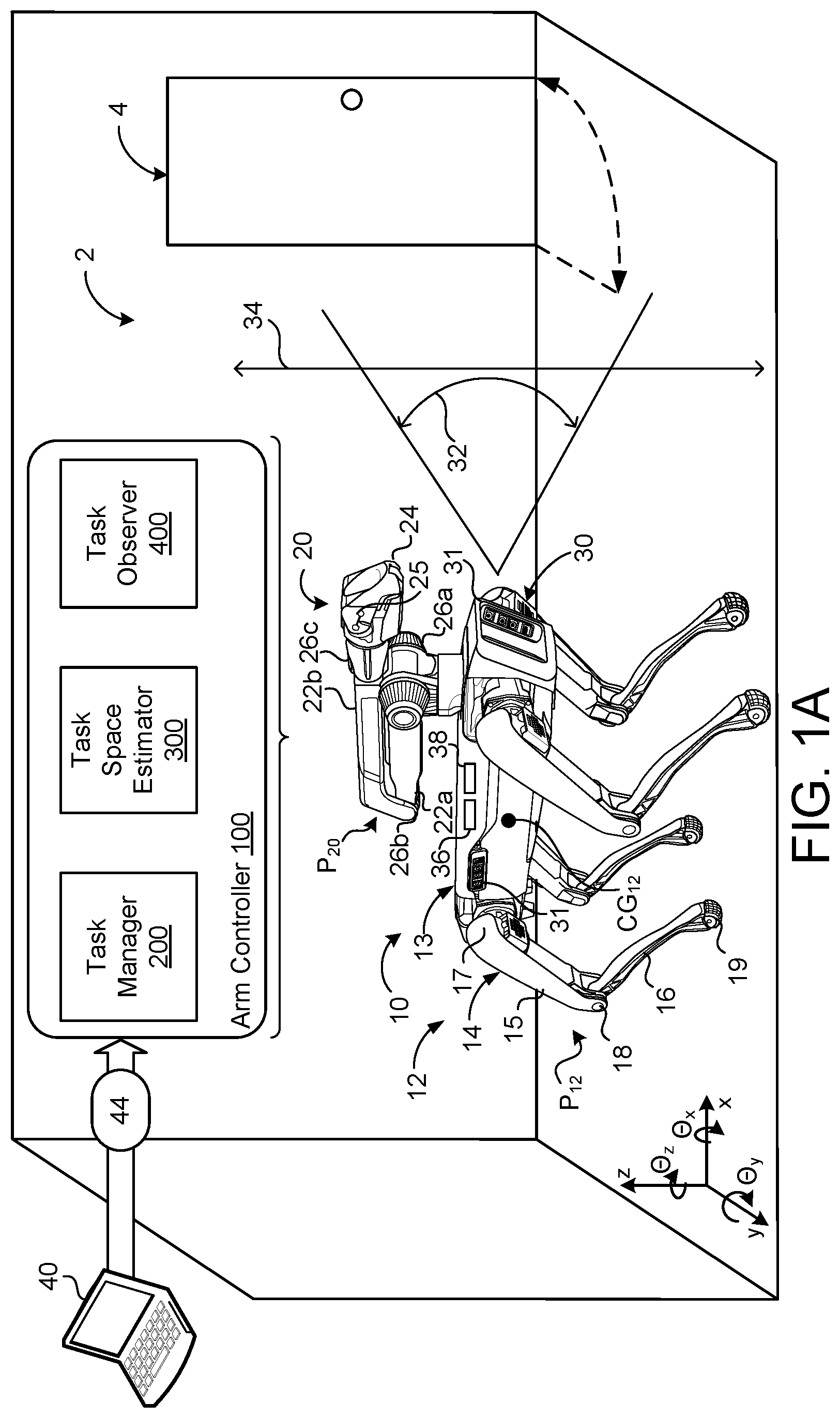 Patent US12325131 Figure 1 – Constrained manipulation of objects