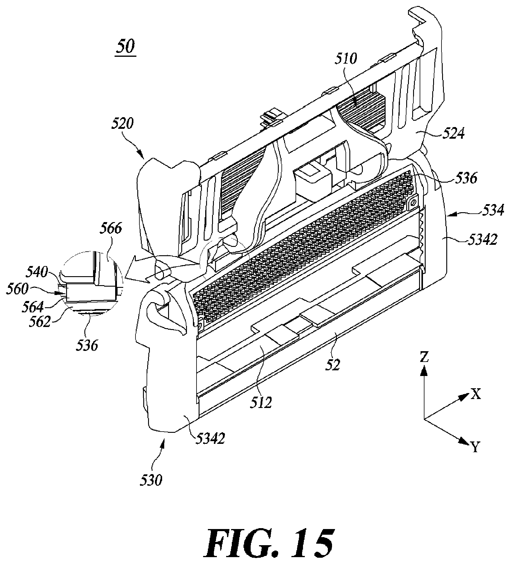 Patent US12325145 Figure 15 – Razor cartridge