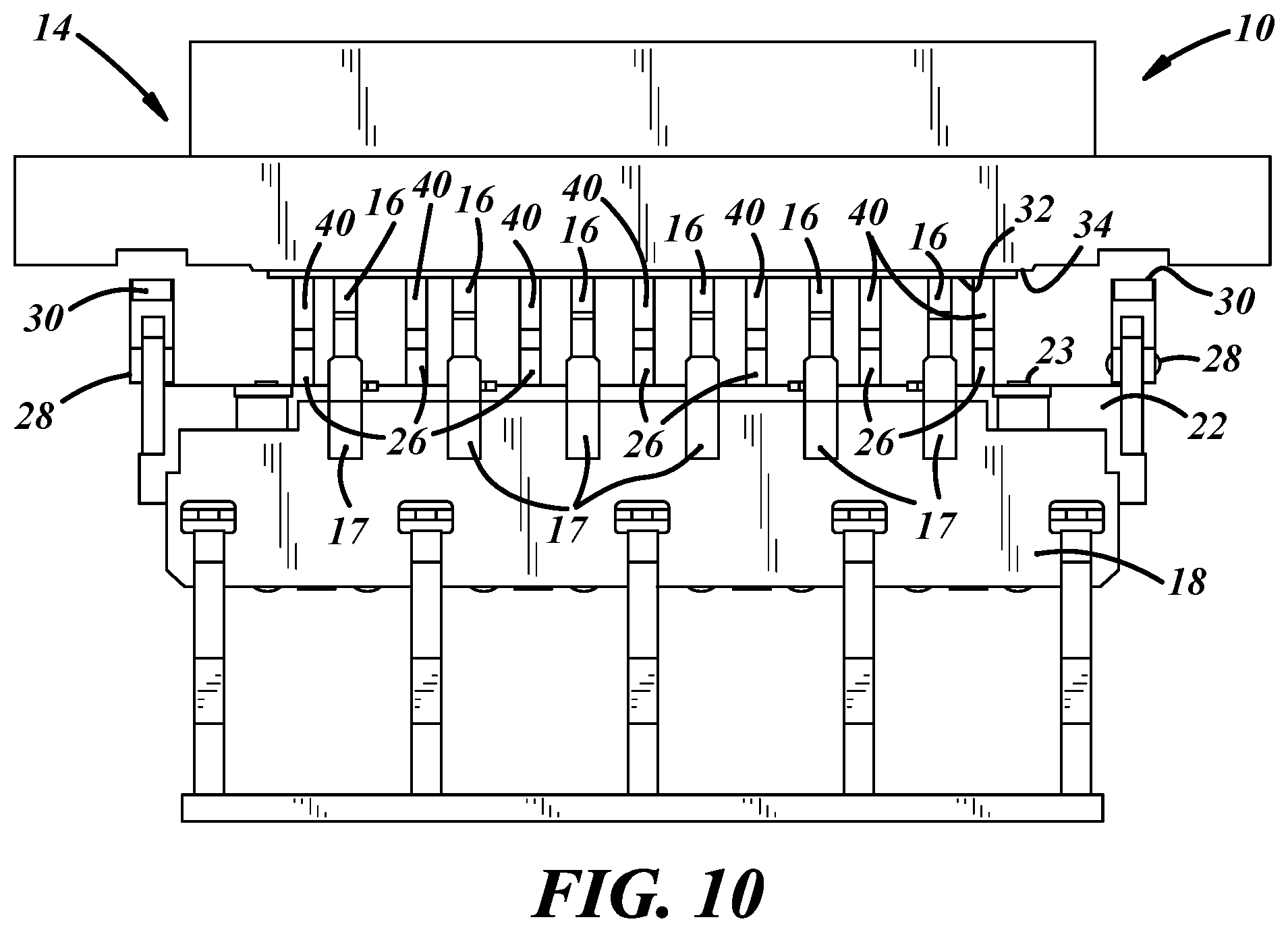 Patent US12325150 Figure 8 – Hybrid mold vibration